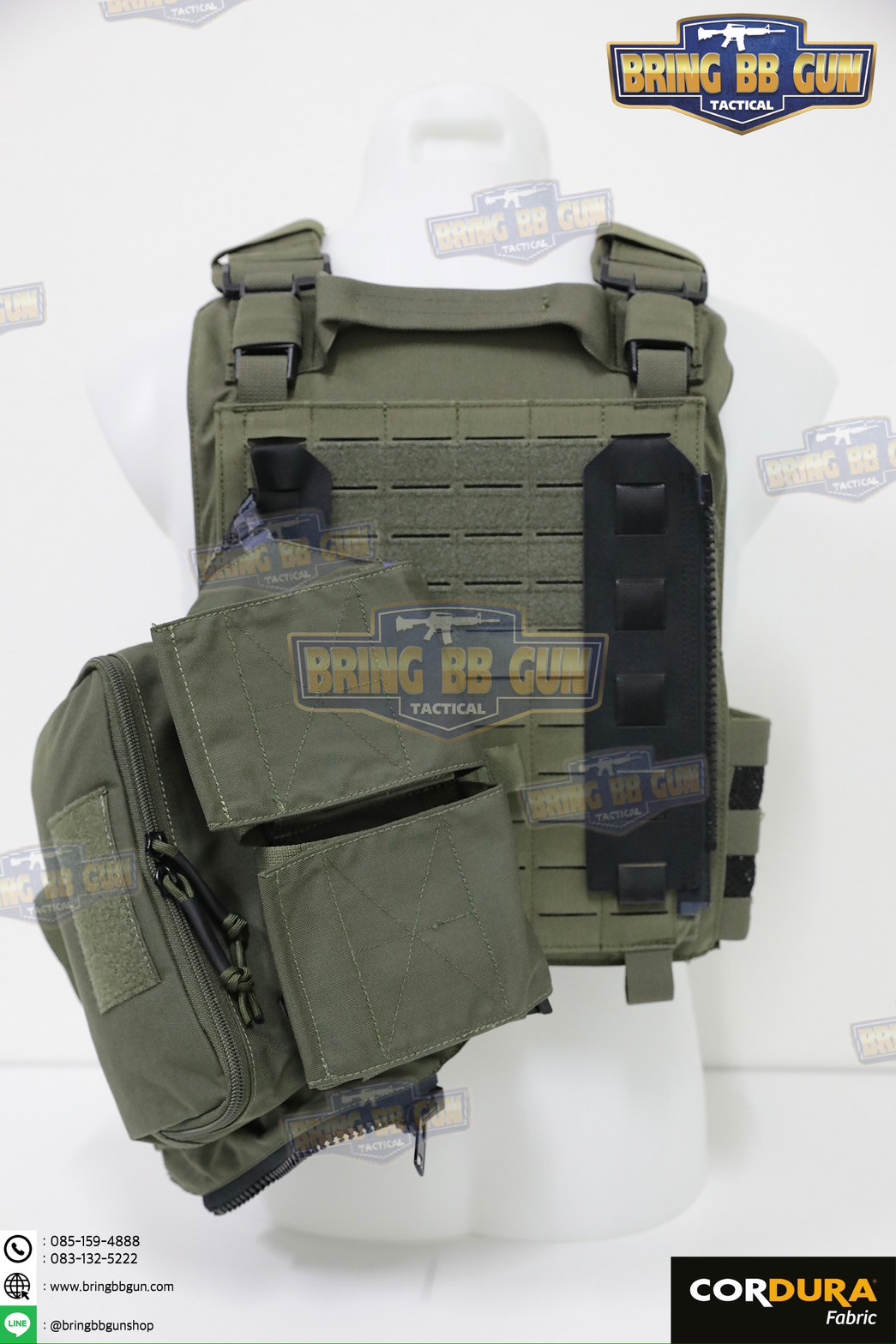 กระเป๋าติดเวส รุ่น Pouch Zip-On Panel 1.0 (กระเป๋าติดหลังเสื้อเวส) (Back Panel Tactical Supplement) (Hydro Pack)
