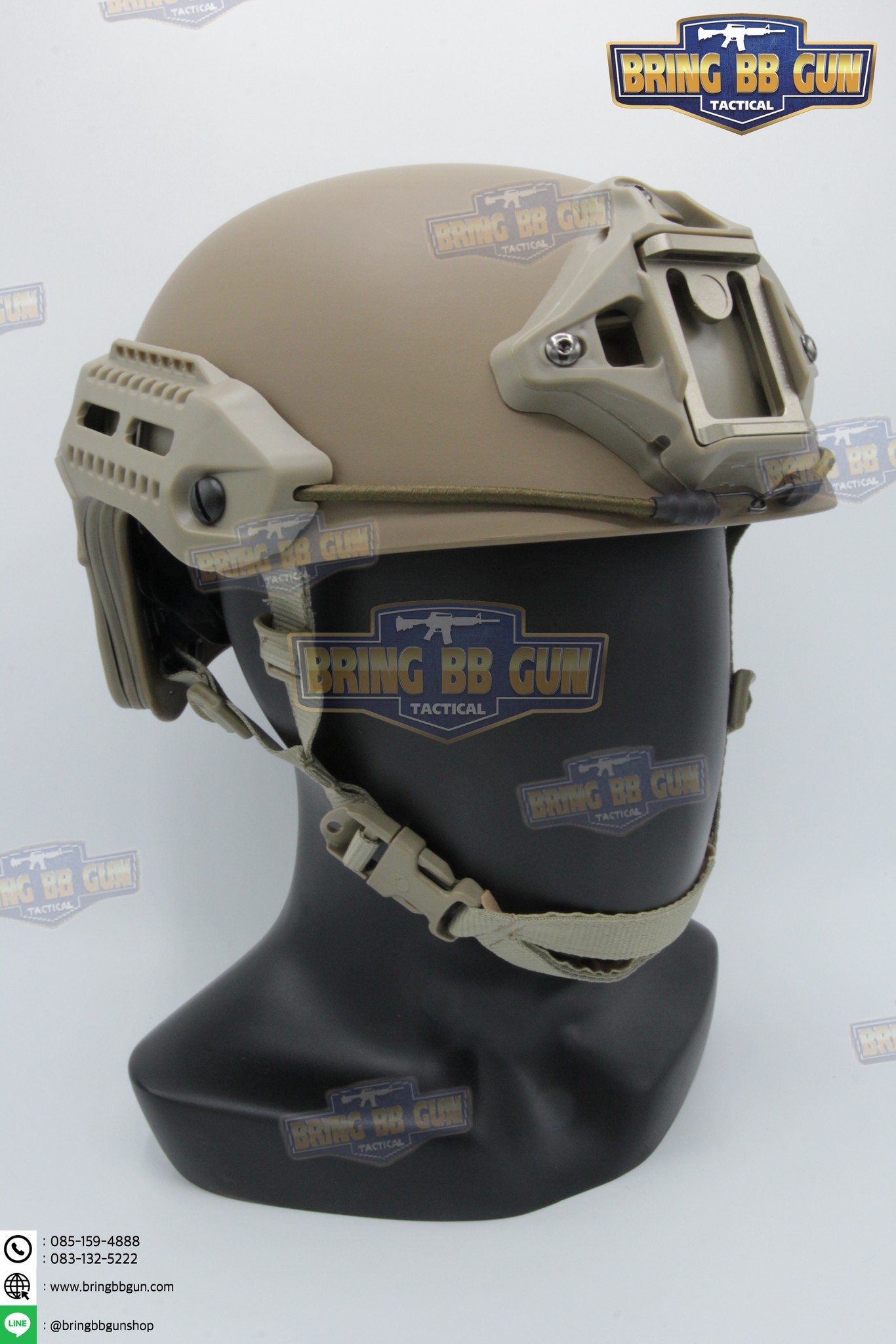 หมวก Fast ทรง MK ยี่ห้อ Emerson (หมวกฟาส) (MK Style Tactical Helmet) (MK Helmet)