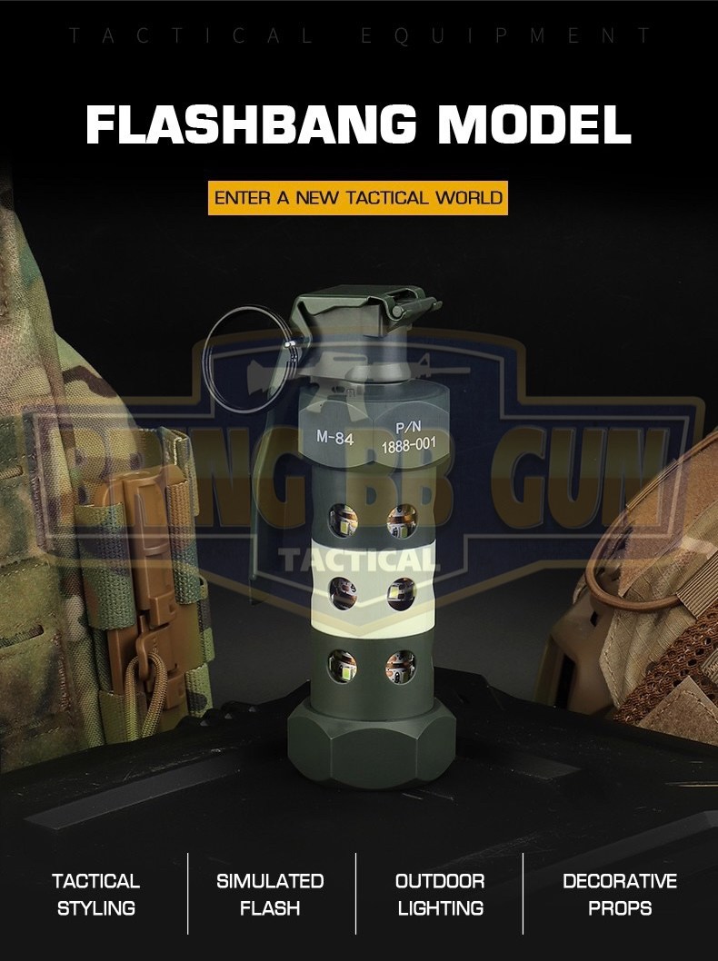 ระเบิดแสง (แบบใส่ถ่าน) (Stun Grenade) (Flash Grenade) (Flashbang Grenade)