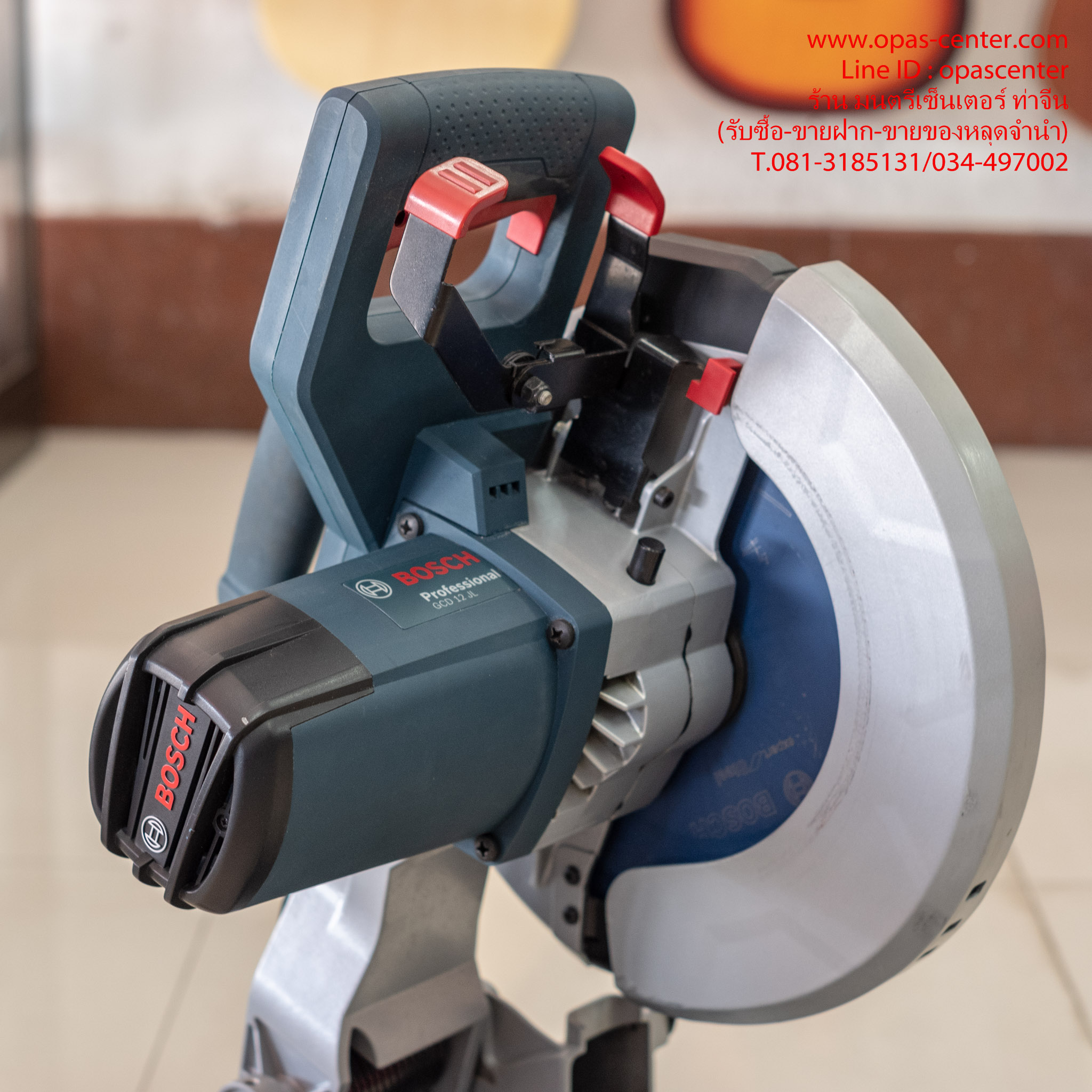 แท่นตัดเหล็ก BOSCH 12" ไร้สะเก็ดไฟ GCD12JL มือสอง ของแท้ สภาพใหม่