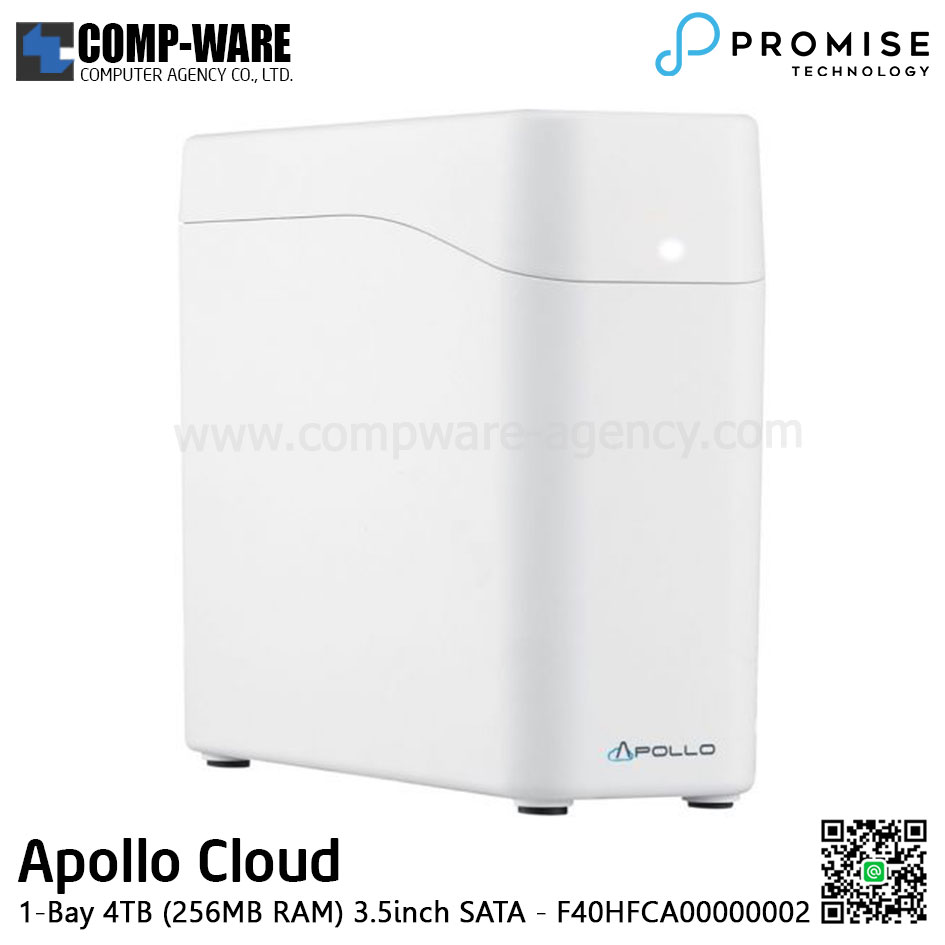 PROMISE Apollo Cloud Storage (1-Bay) 4TB (256MB RAM) 3.5inch SATA - F40HFCA00000002