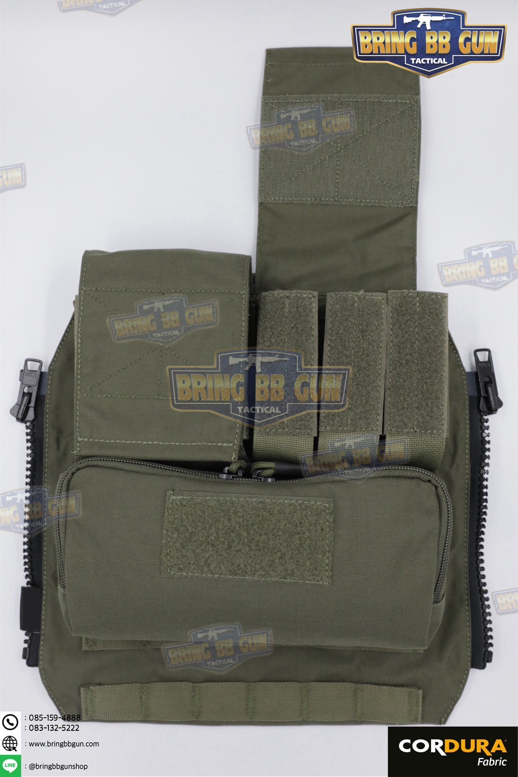 กระเป๋าติดเวส รุ่น Pouch Zip-On Panel 1.0 (กระเป๋าติดหลังเสื้อเวส) (Back Panel Tactical Supplement) (Hydro Pack)