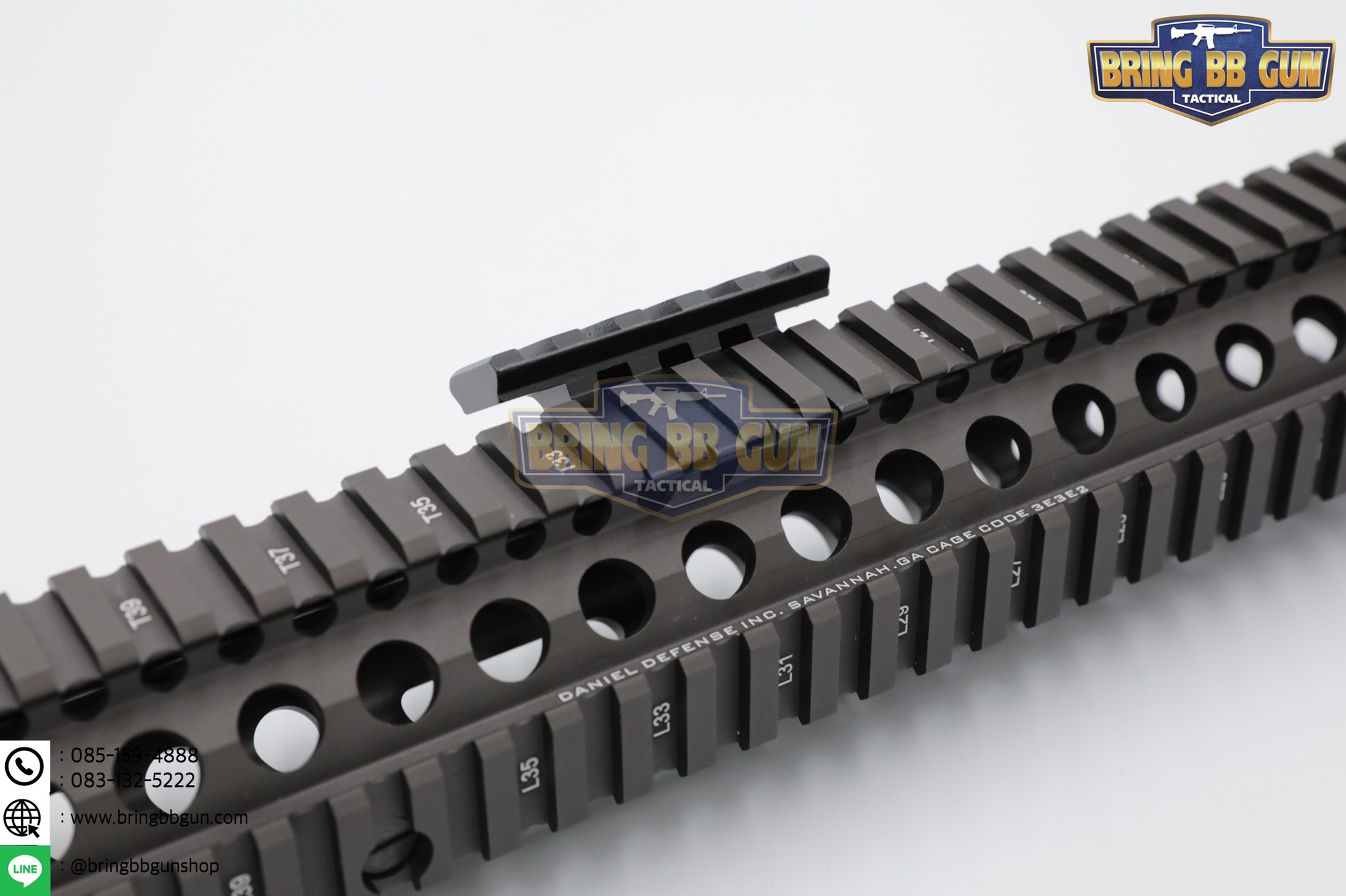 รางเฉียง ระบบราง Picatinny (รางรถไฟ) (รางเฉียง 45 องศา) (Offset Light/Optic Mount)