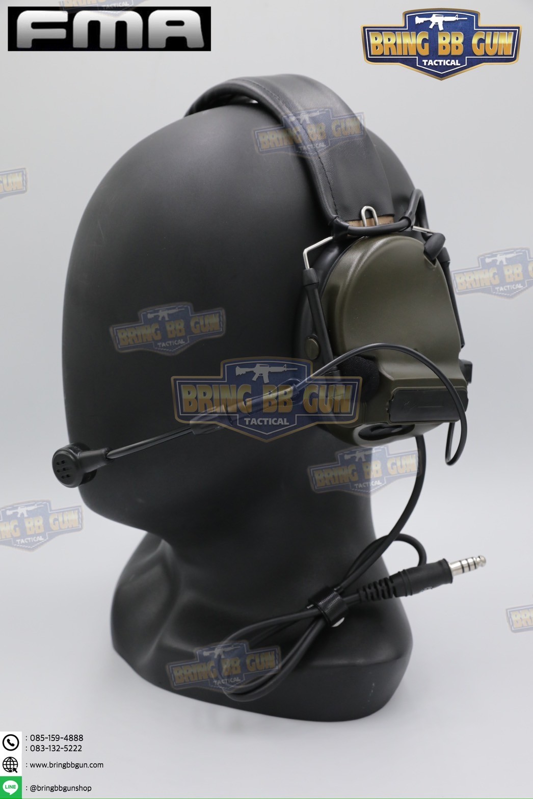 หูฟังสื่อสารตัดเสียงได้ ทรง Comtac III ยี่ห้อ FMA (Peltor ComTac III Tactical Advanced Combat Headset) (tactical communication shooting headset noise reduction) (Comtac III)