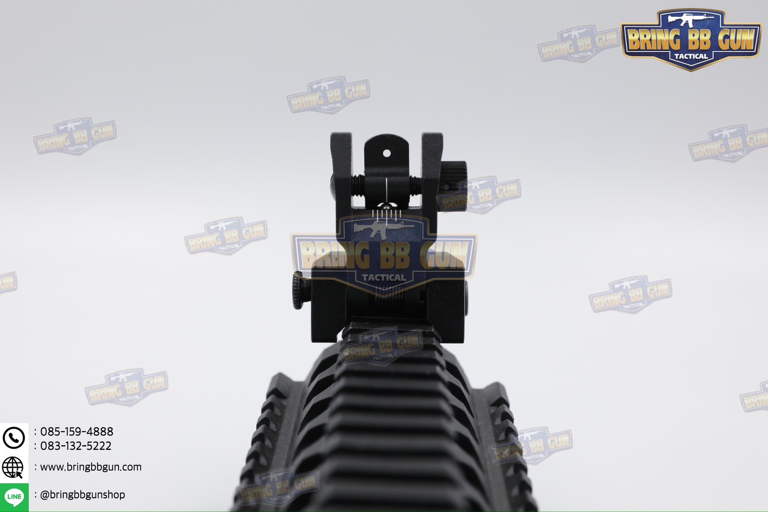 ศูนย์หน้า-หลังพับได้แบบโลหะ รุ่น ศูนย์เล็งเรืองแสง ทรง Noveske