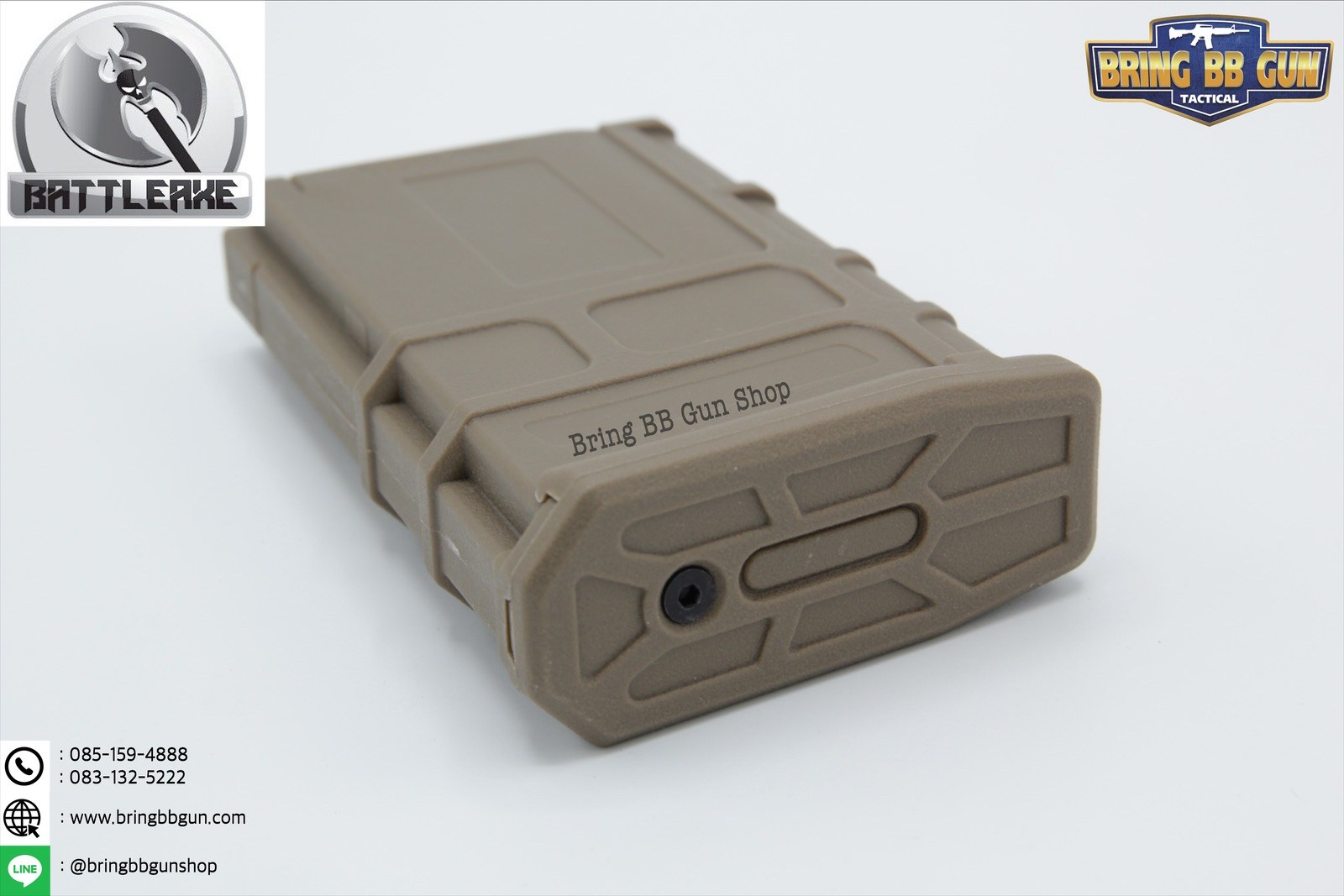 แม็กกาซีน M4 แบบstand(ไม่ต้องปั่น) ทรง P-mag (สั้น) (M4 Mid-cap magazine) (สินค้าหมดชั่วคราว)