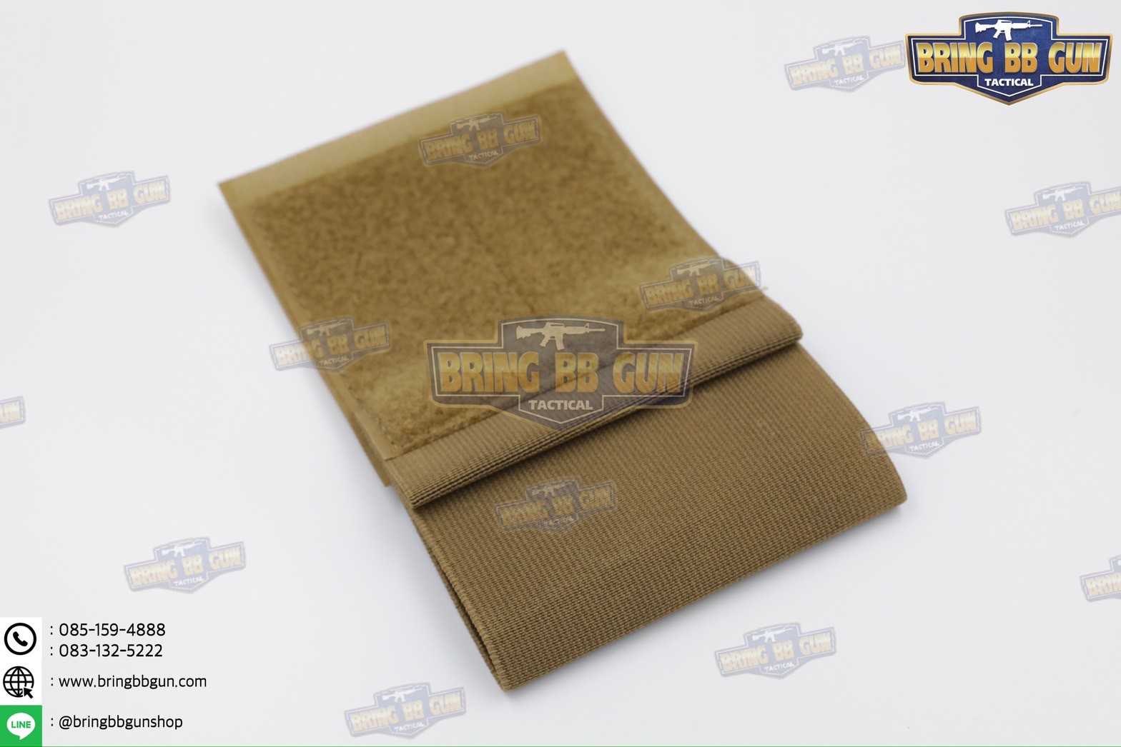 สายรัดเก็บทูนิเก้ แบบติดเข็มขัดยุทธวิธี/เสื้อเวส Version 2 ยางยืด(สำหรับเก็บทูนิเก้) แบบติดเข็มขัดยุทธวิธี/เสื้อเวส สายรัดจัดเก็บอุปกรณ์ทูนิเก้ แบบตีนตุ๊กแก (Belt Mounted Elastic Tourniquet Version 2) (Elastic TQ Holder) (Tourniquet Holder)