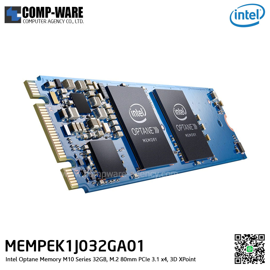 Intel Optane Memory M10 Series (32GB, M.2 80mm PCIe 3.1 x4, 3D XPoint) - MEMPEK1J032GA01