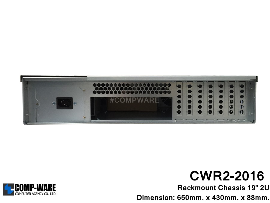 Server Rackmount 19" 2U CWR2-2016 (6-HDD Internal) ATX/2U Single Power Supply