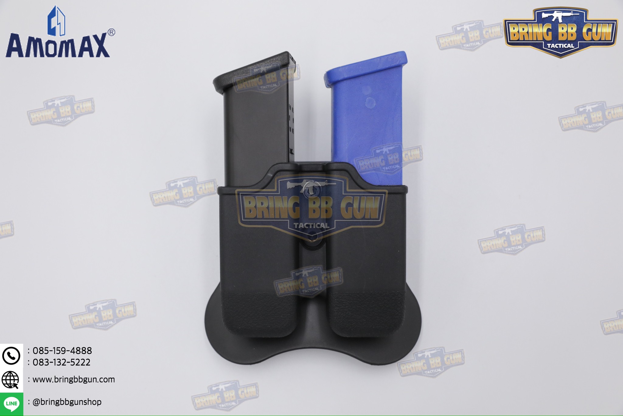 ซองแม็กกาซีนคู่ Glock17/18/19/34 ยี่ห้อ Amomax (Double Magazine Pouch)