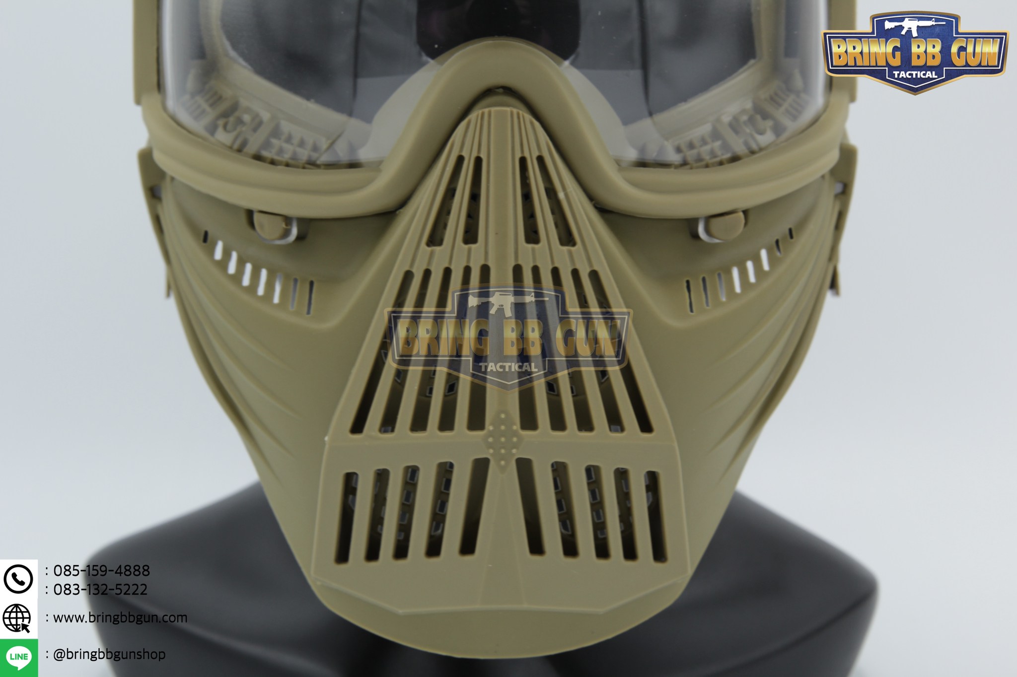 หน้ากากชาวนา รุ่นเลนส์กระจก (หน้ากาก Troy)