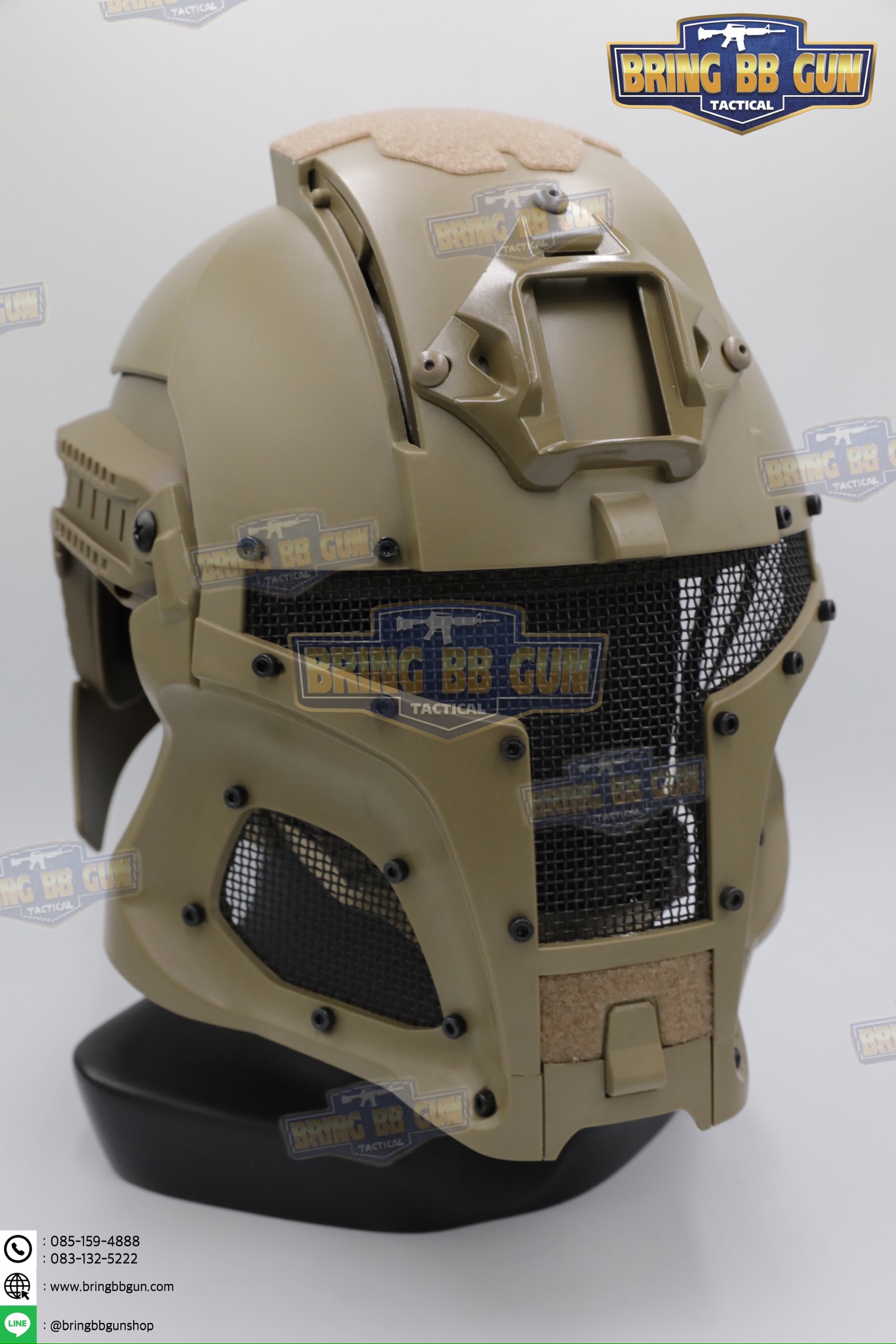 หน้ากากเต็มใบ Medieval Iron Warrior (หน้ากาก+หมวกฟาส)