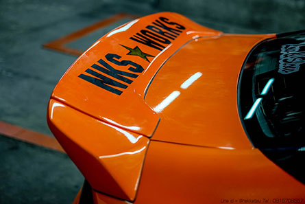VIP SPOILER FOR CIVIC FD RAW WORK (NKS DESIGN)