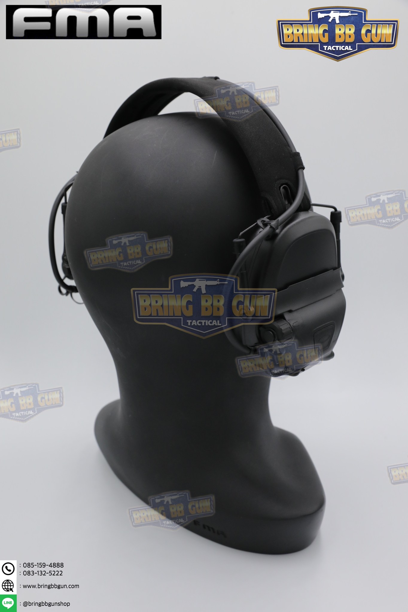 หูฟังสื่อสารตัดเสียงได้ ทรง Ops-Core AMP ยี่ห้อ FMA (FCS AMP tactical communication shooting headset noise reduction) (AMP)