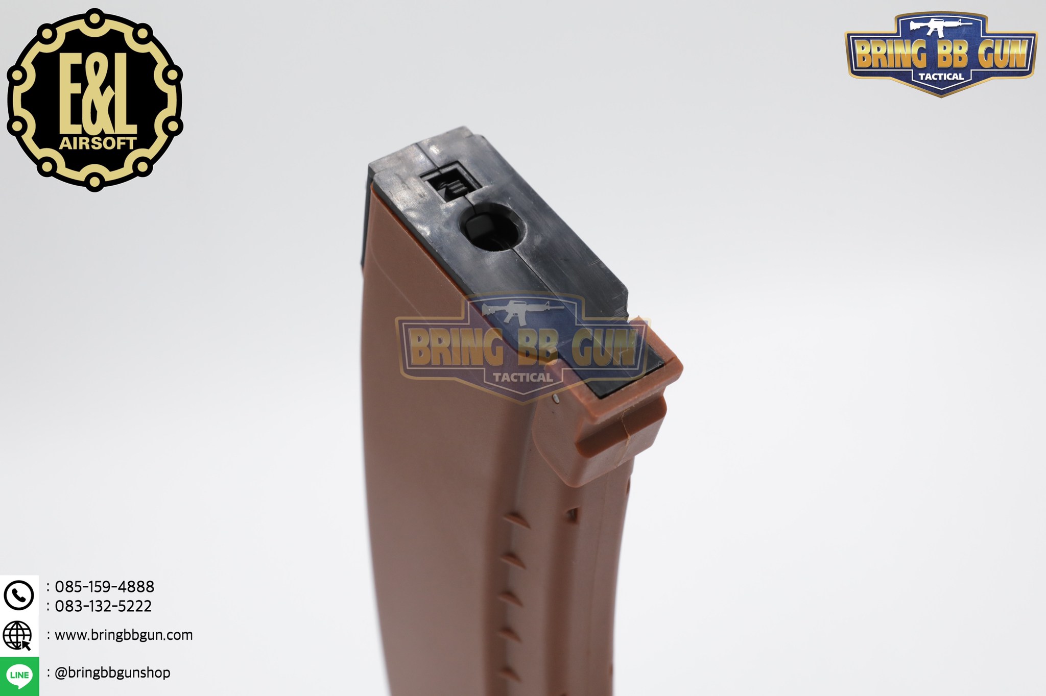 แม็กกาซีน AK74 ยี่ห้อ E&L แบบstand(ไม่ต้องปั่น) ทรง บอดี้พลาสติก (AK Mid-cap magazine)