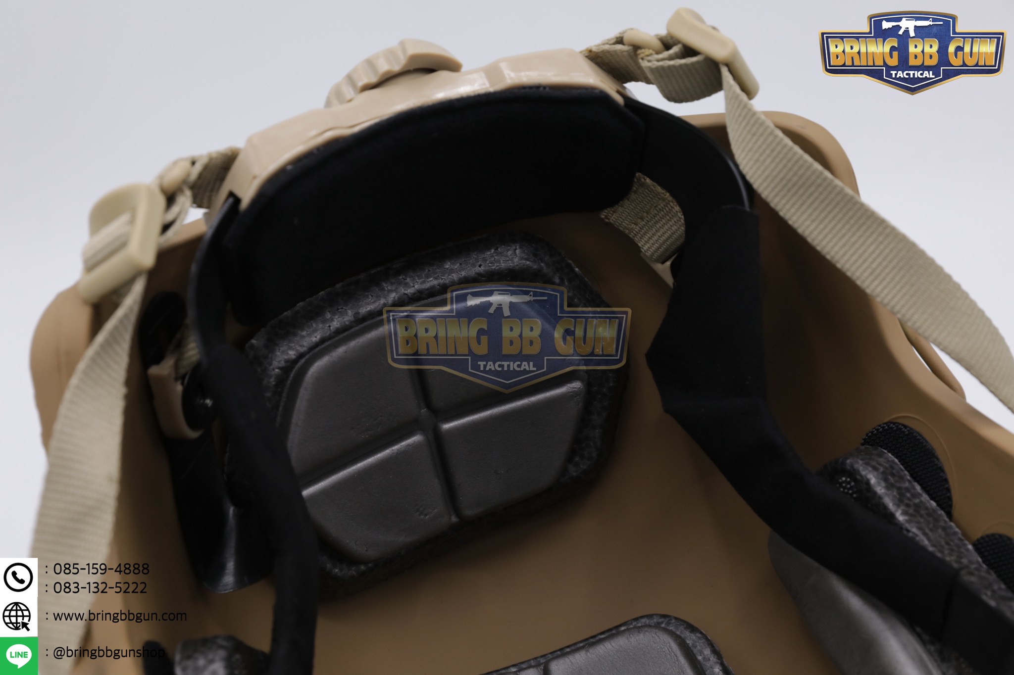 หมวก Fast ปรับท้ายทอยได้(หมวกฟาส) (Fast Helmet MH type) รุ่น Upgrade Version No holes ปรับรัดท้ายทอย