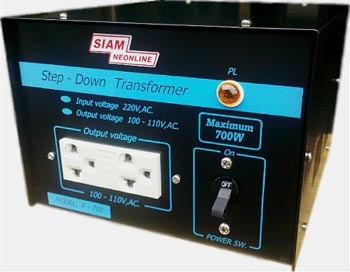 หม้อแปลงไฟ STEP DOWN (AUTO) TRANFORMER Siamneonline F-700