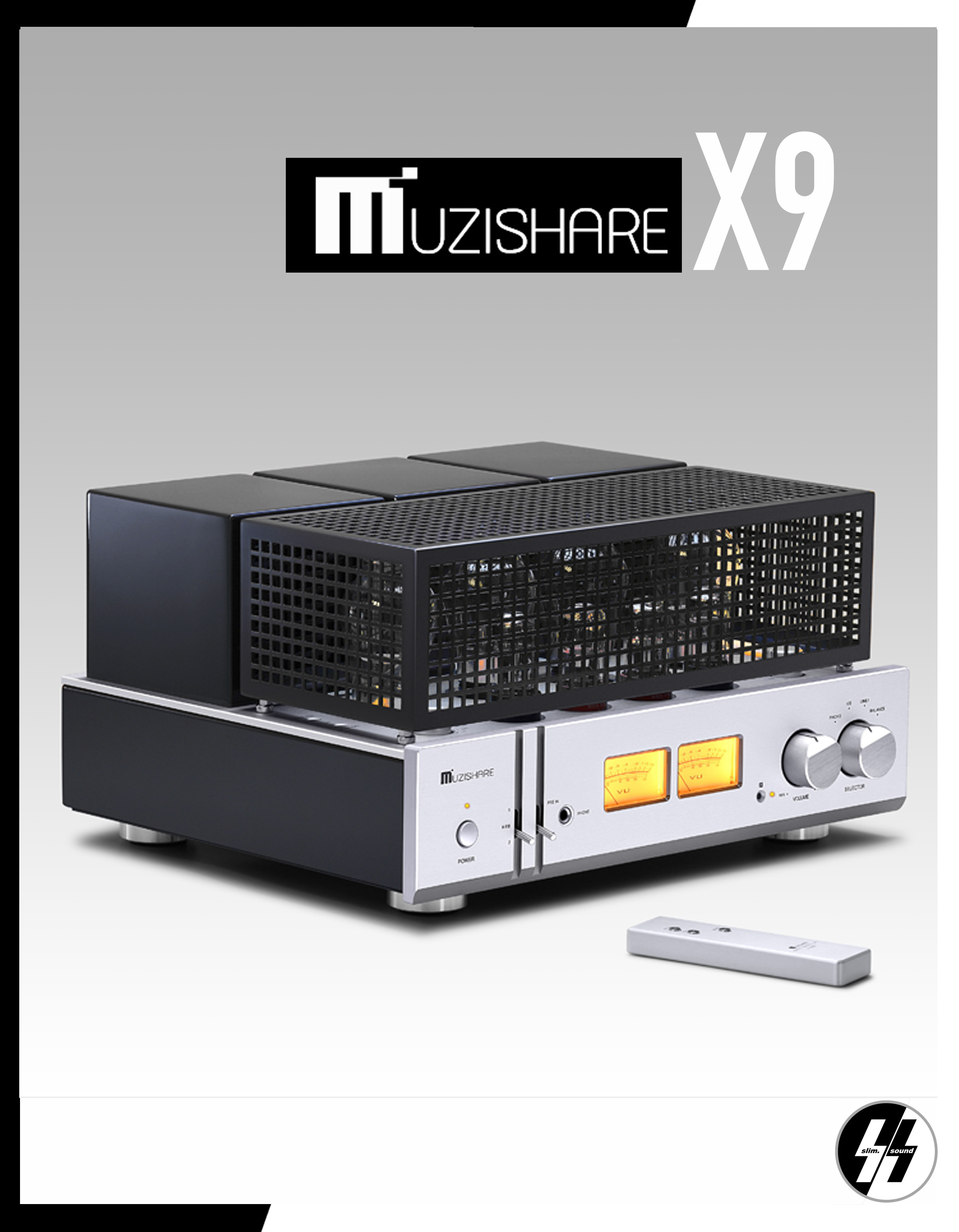 แอมป์หลอด | MUZISHARE - X9 | Vacuum Tube 300B - Single-Ended Class A | 8 Watts (RMS)