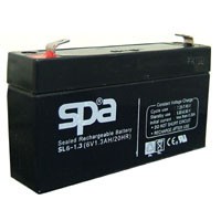 SLA BATTERY SL6-1.3 SPA 6V 1.3AH
