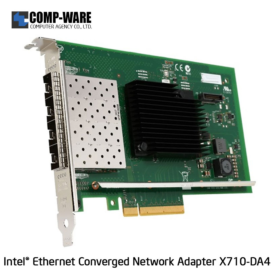 Intel Ethernet Converged Network Adapter X710-DA4 (4-Port) SFP+DAC Connector X710DA4FH รับประกัน 3ปี แบบBOX