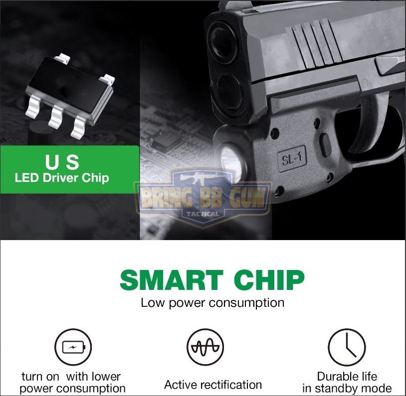 ไฟฉายติดปืน Sig Sauer P365 ยี่ห้อ Warriorland รุ่น SL-1