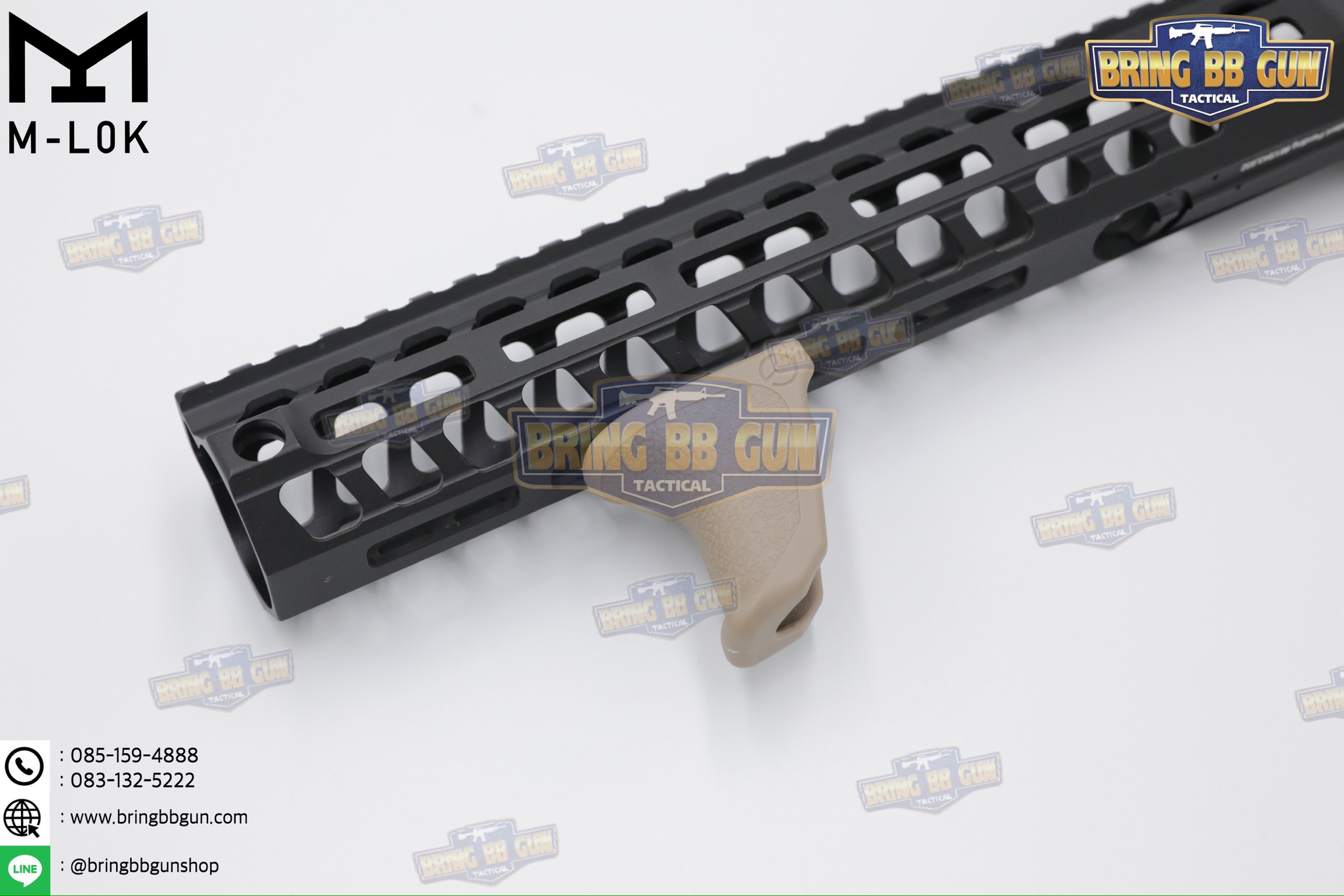 กริ๊ปมือหน้าทรง Emissary Development Handbrake รุ่น M-Lok (Angled Foregrip) (ใช้ได้กับชุดหน้าระบบราง M-Lok เท่านั้น)