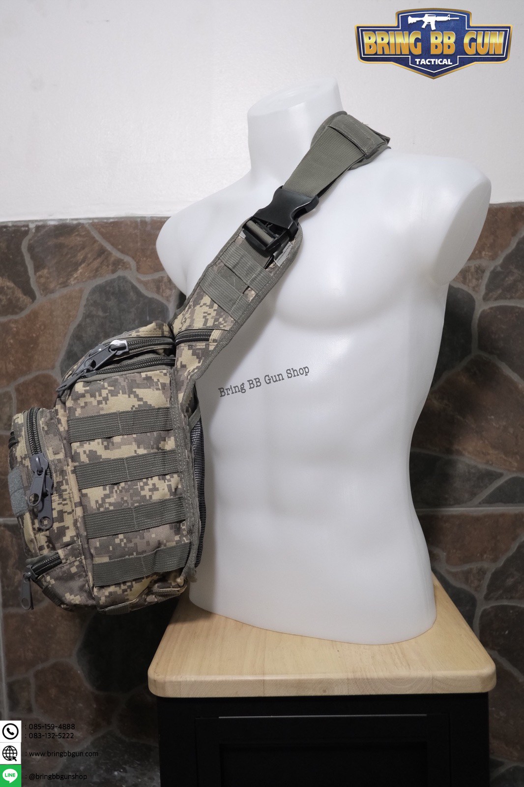 กระเป๋าสะพายข้าง-คาดอก รุ่น 6008 (สะพายกล้อง 6008)