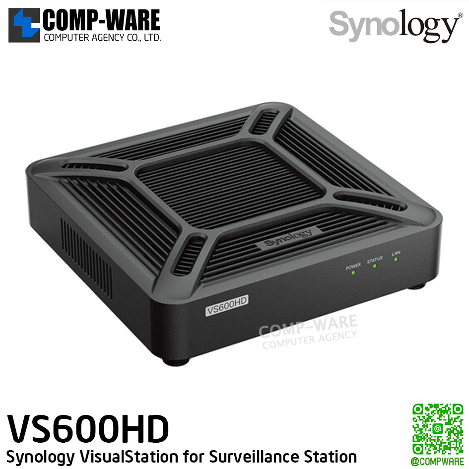 Synology VisualStation VS600HD for Surveillance Station / 2xHDMI / 2xUSB3.2 Gen1 / 1x1GbE RJ-45 / 3Y Warranty / กรณีสินค้าหมด MOQ = 4 units ขึ้นไป