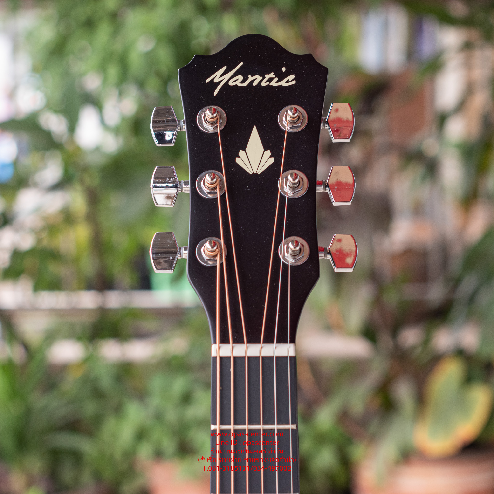 กีต้าร์โปร่งทรงเดรทน็อต Mantic รุ่น AG-1-BK สีดำ ขัดด้าน สวยมาก ของใหม่