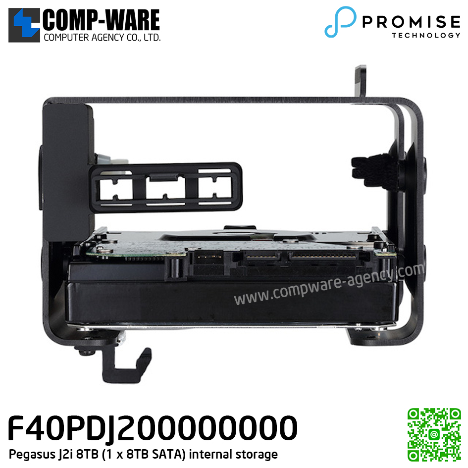 Promise Pegasus J2i 8TB (1 x 8TB SATA) internal storage [P/N: F40PDJ200000000] รับประกัน 3ปี