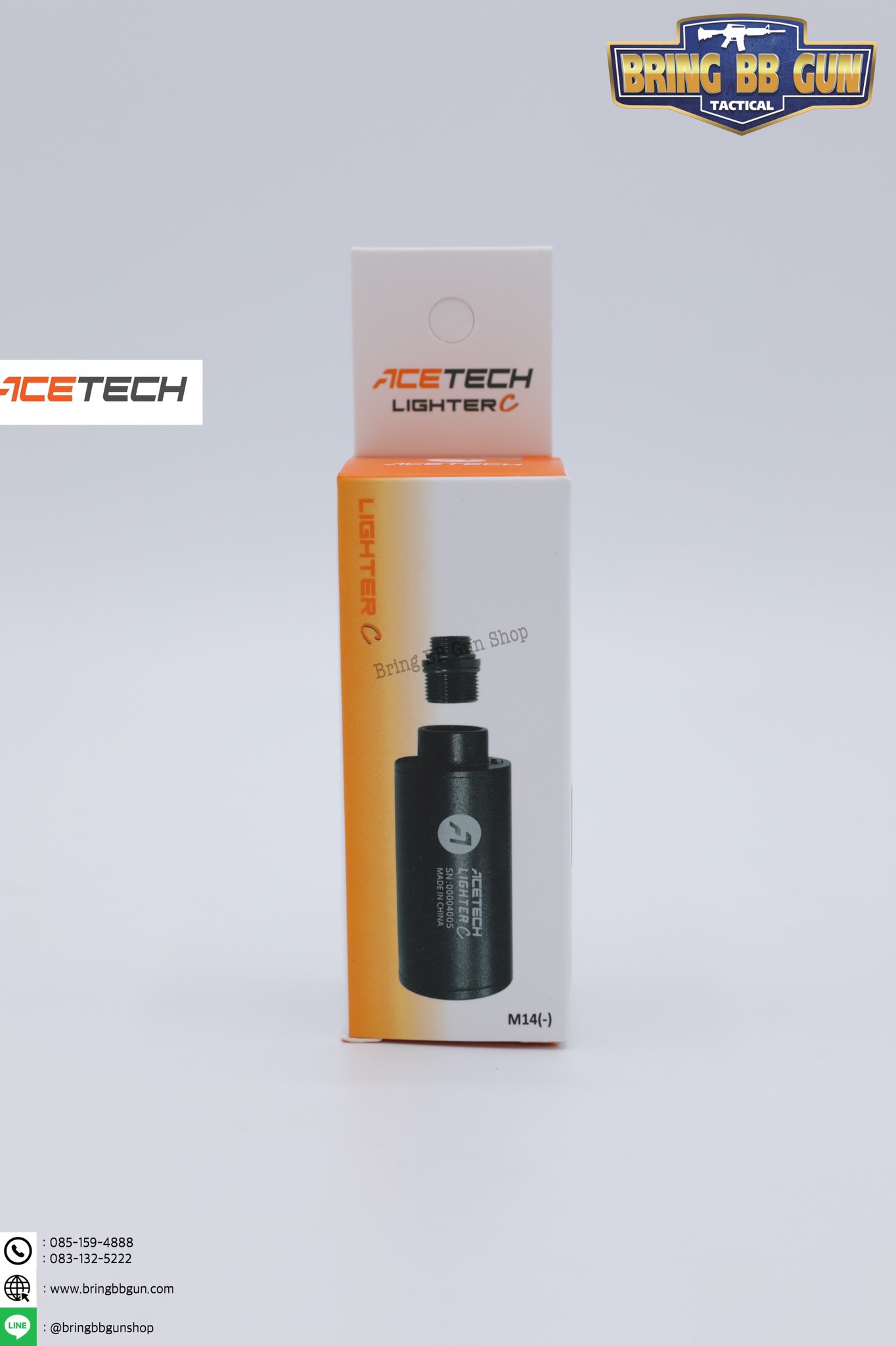 BB Tracer Unit ยี่ห้อ Acctech รุ่น LighterC (ที่เก็บเสียงสำหรับยิงลูกเรืองแสง)