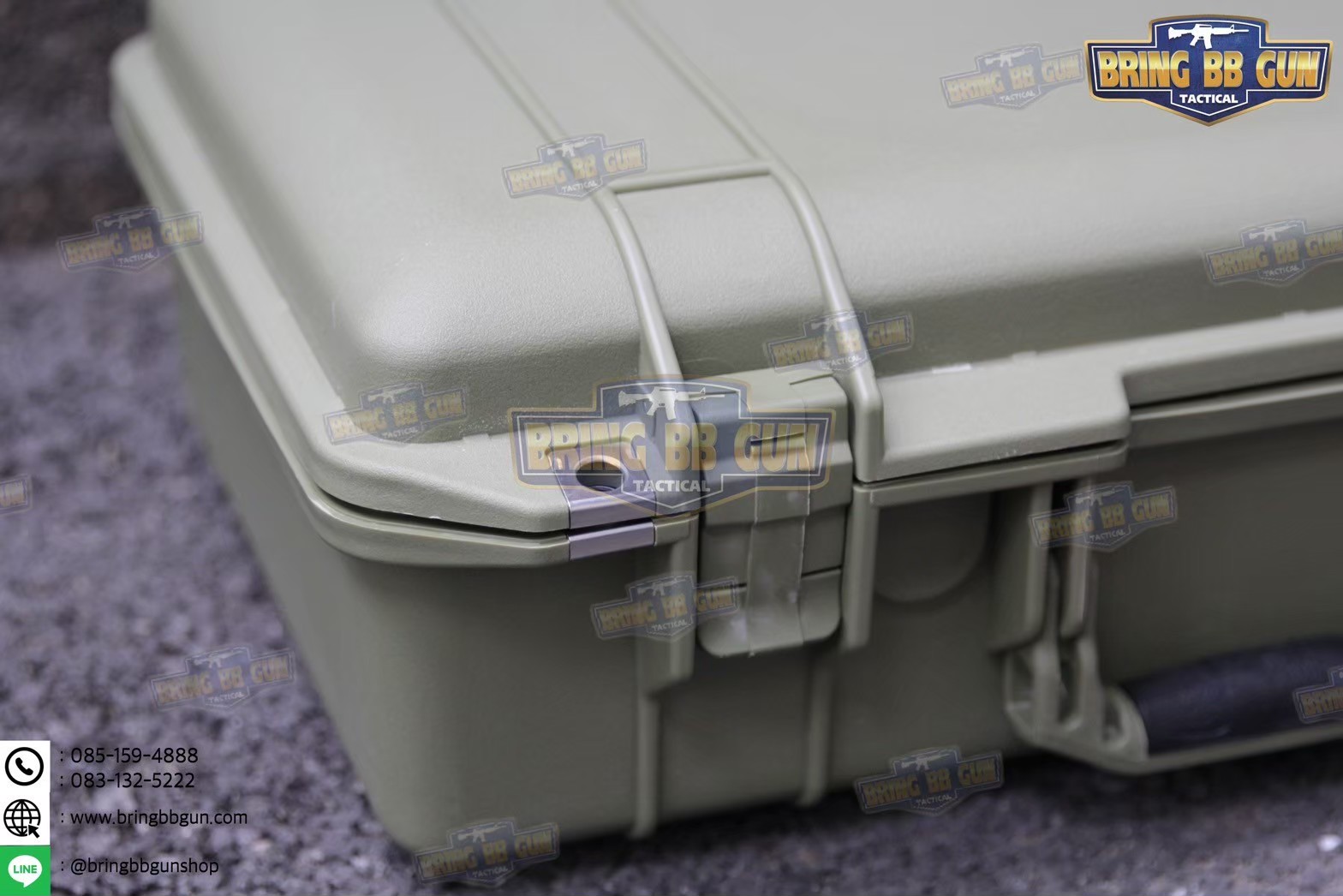 กล่องปืน B4 ขนาดภายนอก : 49*32*18 cm. ขนาดภายใน : 46.2*26.5*10.5 cm.