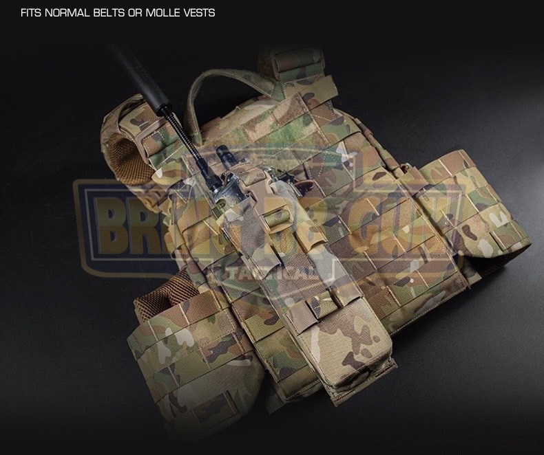 เพ้าวิทยุสื่อสาร สำหรับวิทยุ PRC-152 ซองวิทยุสื่อสารแบบผ้า (PRC-152 drop-down Radio Pouch) (Radio Holder)