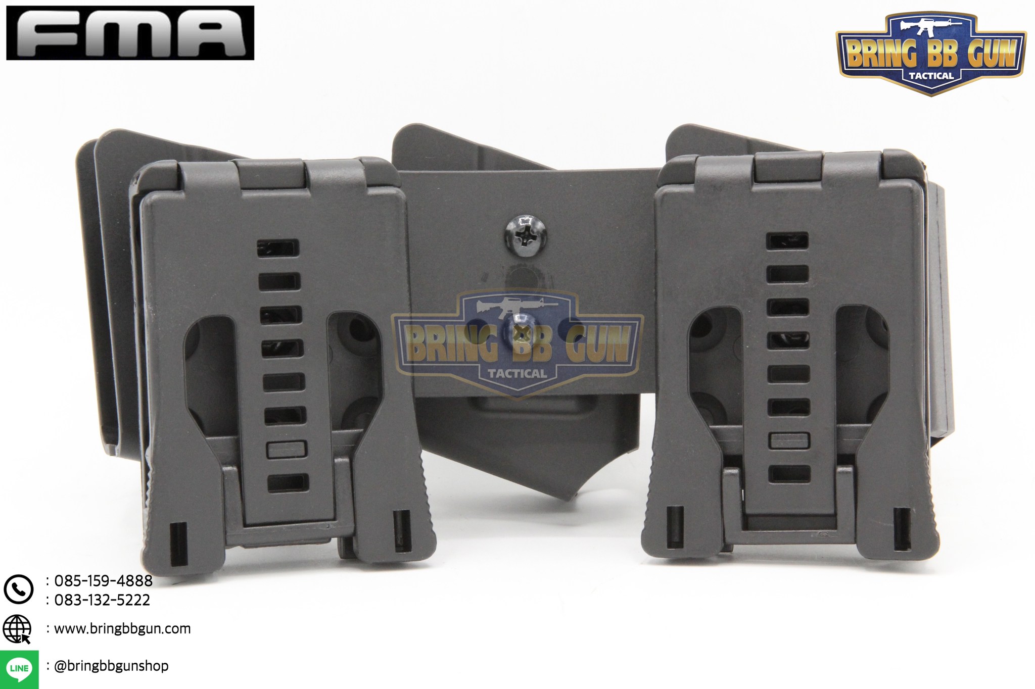 ซองแม็กกาซีนปืนสั้น 9mm.(ซองแม็กกาซีนปืนสั้นสามช่อง) (IPSC pouch for 9mm.) FMA