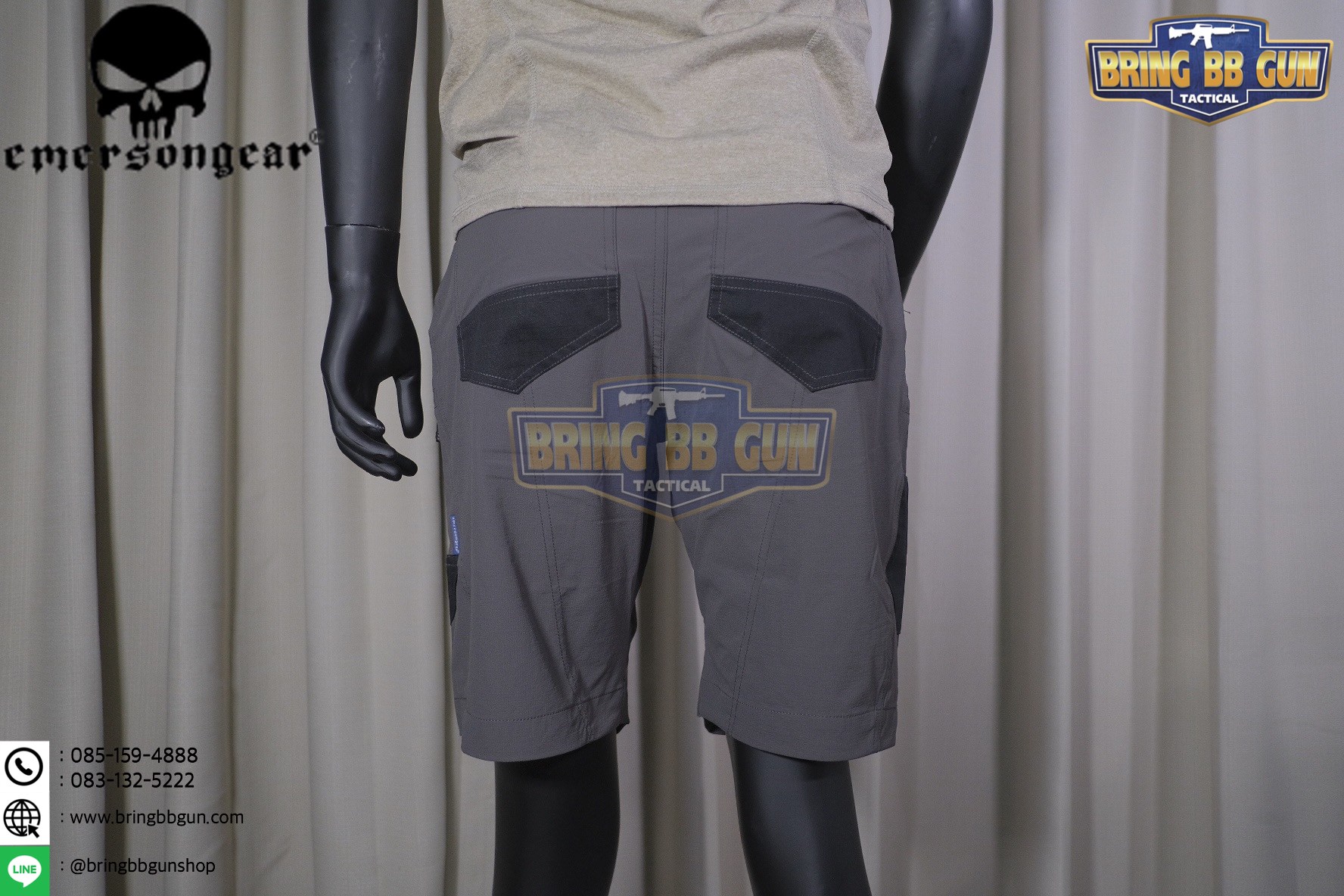 กางเกงขาสั้น ทรงยุทธวิธี ยี่ห้อ Emerson รุ่น Mastiff (กางเกง IPSC , IDPA)(กางเกง Tactical) (กางเกงแคมป์ปิ้ง) (กางเกงเดินป่า) (Emerson Mastiff Training Shorts)