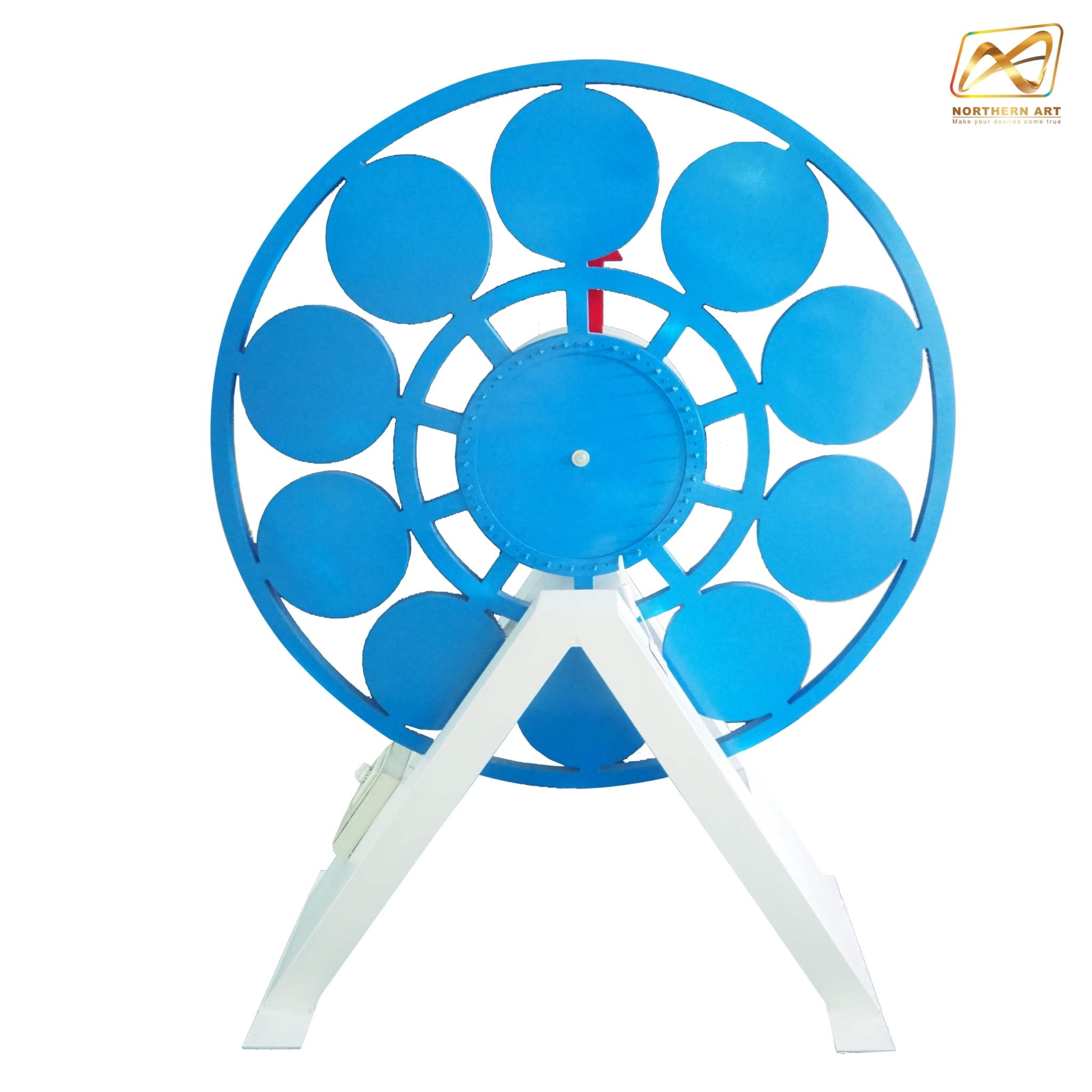 เกมส์วงล้อยักษ์ GIANT WHEEL ขนาดวงล้อ 120 ซม. สูง 158 ซม. โครงทำจากเหล็กทั้งชุด