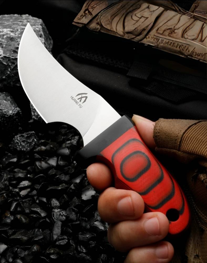 มีดใบตายด้าม G10 ลายลามิเนต( ใบเฉียบทั้งเล่ม) MADDOG มีดใบตายที่มีความจัดจ้านของด้ามจับ ที่สีสันสะดุดตา โดดเด่นด้วยด้ามจับที่ทำจากวัสดุ G10 ลามิเนต เต็มด้ามจับ ประกบกับกั่นมือเป็นชิ้นเดียว