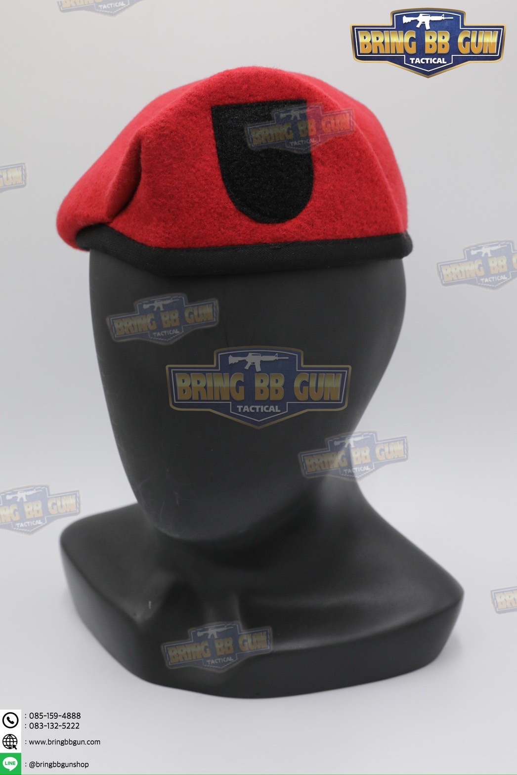 หมวกเบเร่ต์จัดทรง ยี่ห้อ ai รุ่น Fighter（หน้าหมวกใหญ่)