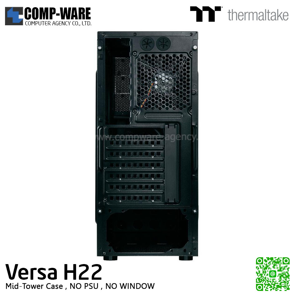 Thermaltake Versa H22 Mid-tower chassis , No Power , No Window - CA-1B3-00M1NN-00