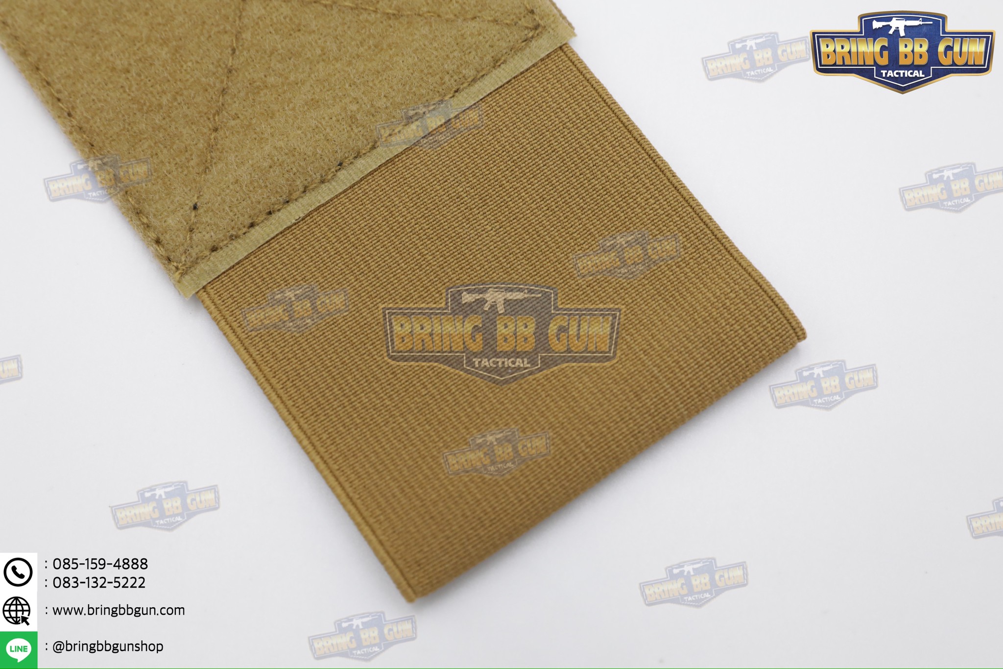 สายรัดเก็บทูนิเก้ แบบติดเข็มขัดยุทธวิธี/เสื้อเวส ยางยืด(สำหรับเก็บทูนิเก้) แบบติดเข็มขัดยุทธวิธี/เสื้อเวส สายรัดจัดเก็บอุปกรณ์ทูนิเก้ แบบตีนตุ๊กแก (Belt Mounted Elastic Tourniquet) (Elastic TQ Holder) (Tourniquet Holder)