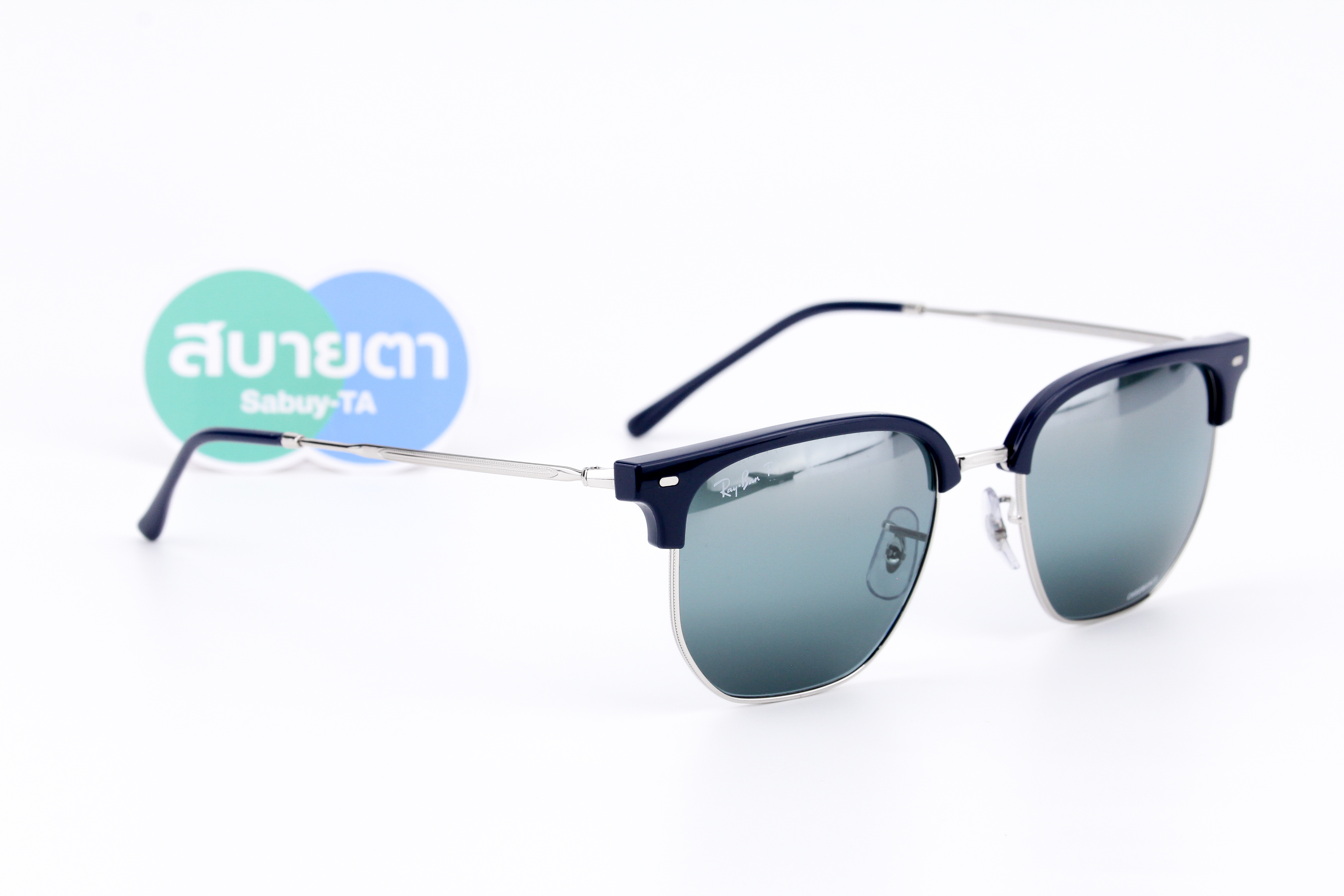 RayBan New Clubmaster RB4416F 6656G6 Chromance Polarized Lens