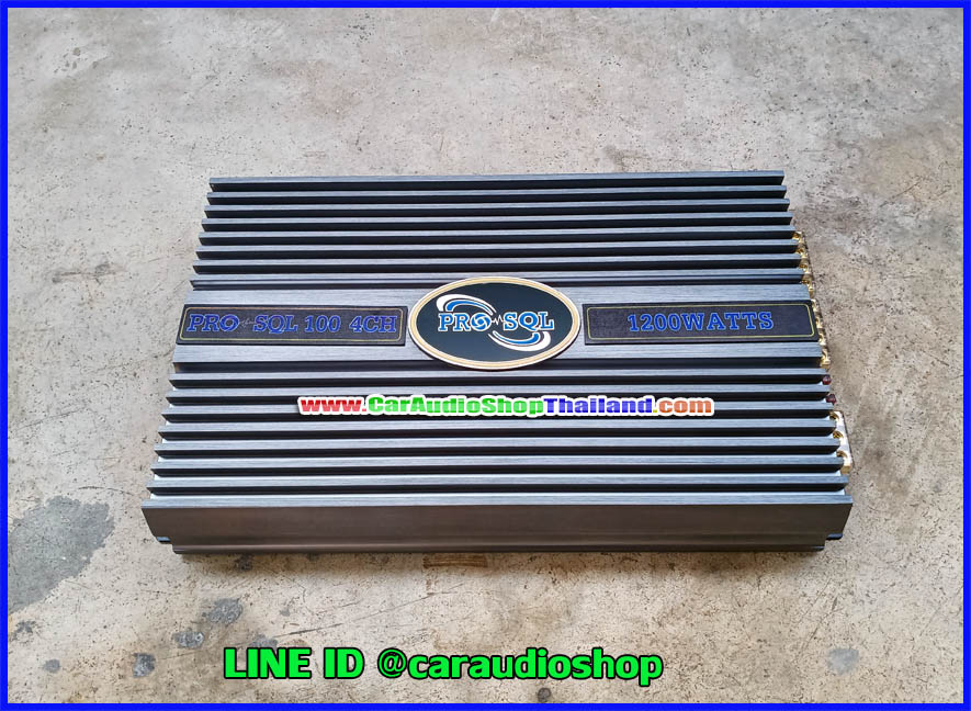 แอมป์ 4 คุณภาพสูง PRO SQL 100 4 CH (กำลังขับสูง + ไพเราะ)