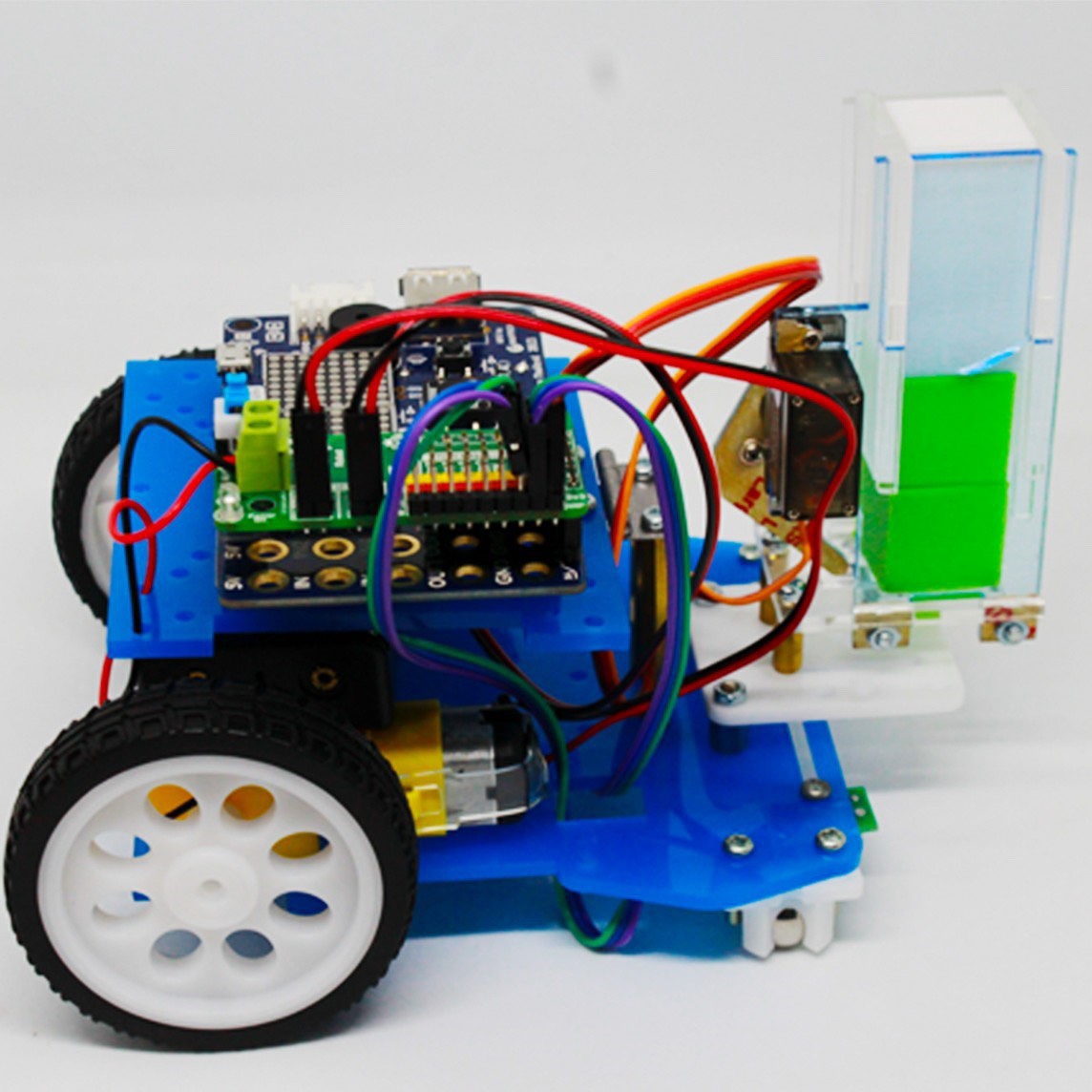หุ่นยนต์โรบอท รุ่น 2 ล้อ เพื่อการศึกษา เสิรมทักษะการเรียนรู้ ประกอบง่าย รุ่นบอร์ด KIDBRIGHT