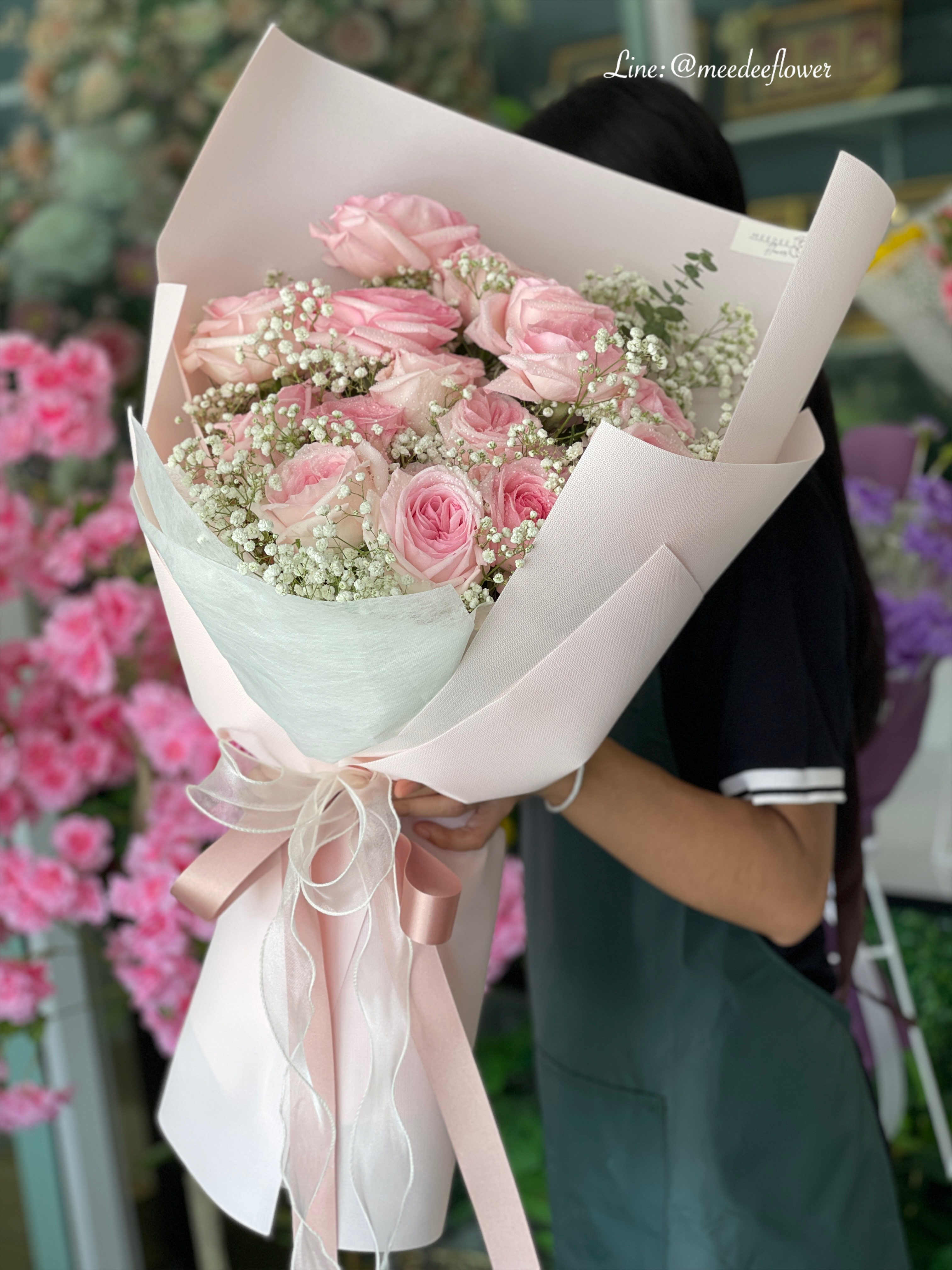 ช่อดอกไม้ ช่อดอกกุหลาบ