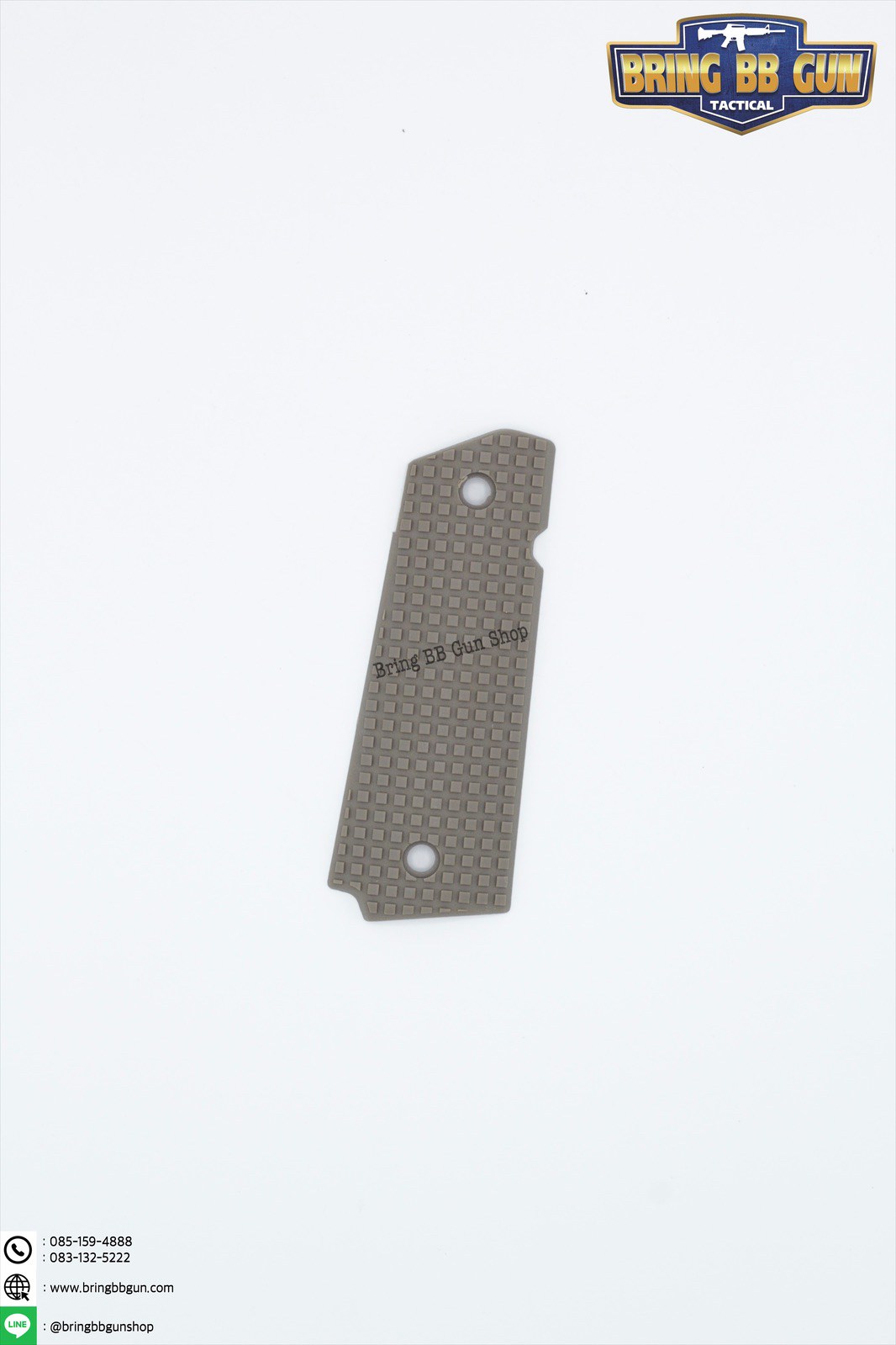 ประกับปืน M1911 รุ่น F02 (ลายสี่เหลี่ยมใหญ่)