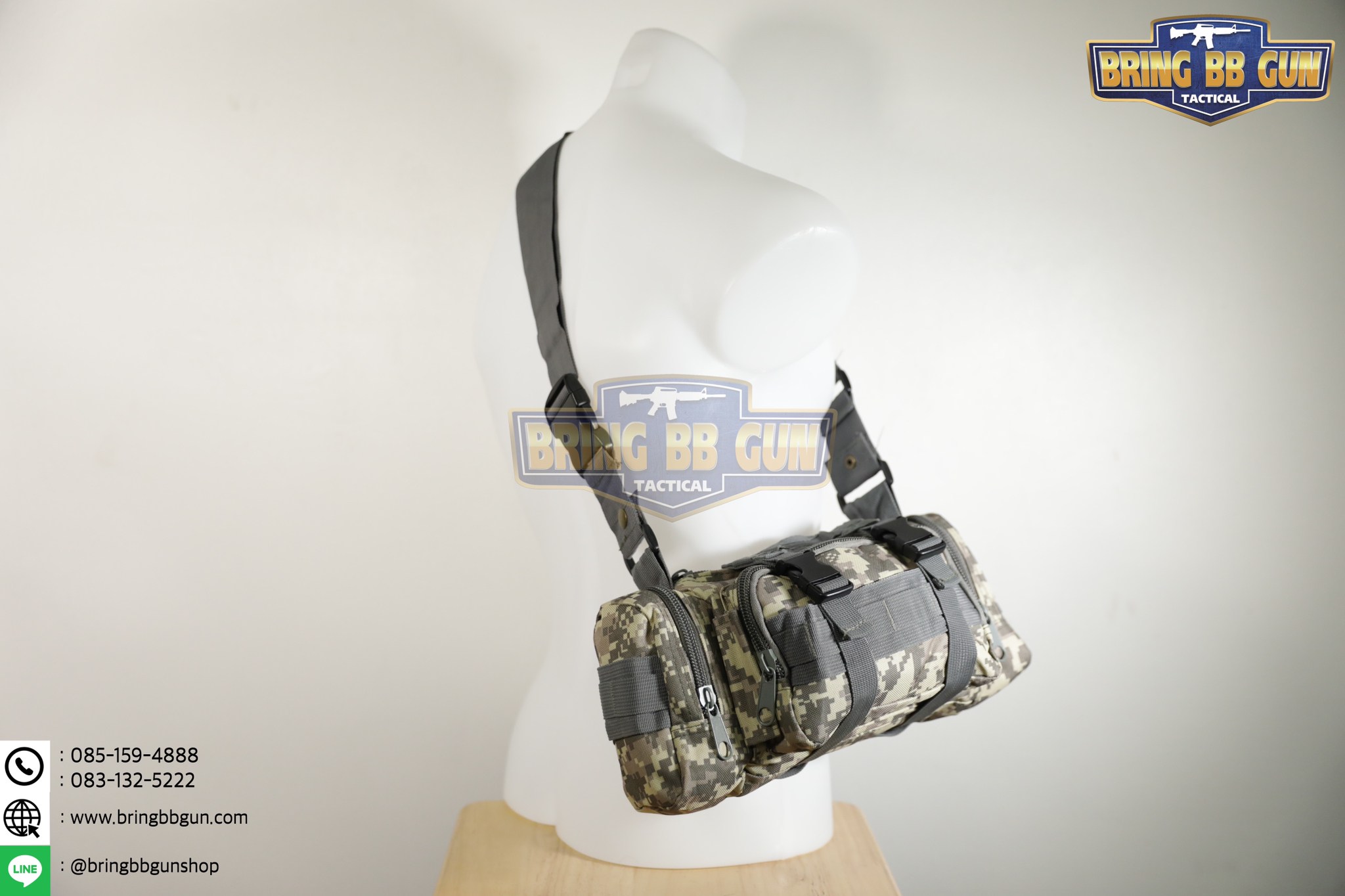 กระเป๋าสะพายข้าง+คาดเอว รุ่น กระเพาะหมูเล็ก