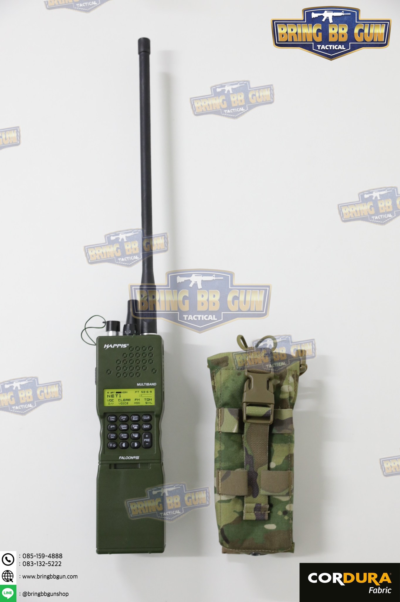 เพ้าวิทยุสื่อสาร สำหรับวิทยุ PRC-152 ซองวิทยุสื่อสารแบบผ้า (PRC-152 drop-down Radio Pouch) (Radio Holder)