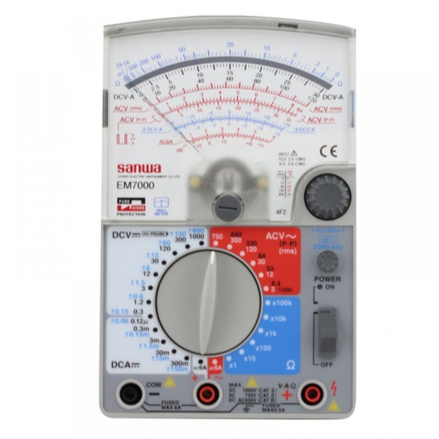 Sanwa EM7000 Analog Multitesters / FET Tester High sensitivity for measurement of lower capacitance