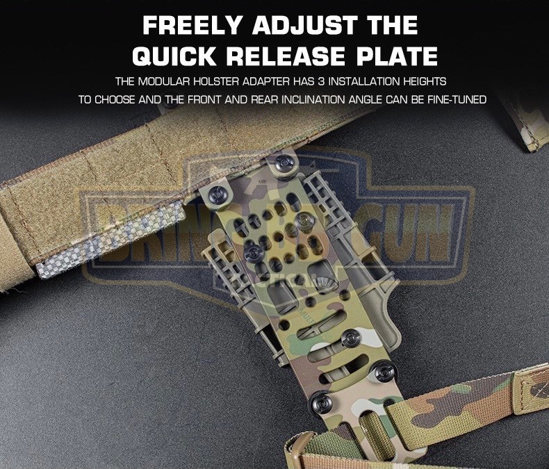 เพลทโหลดต่ำ CNC (เพลทลดต่ำ CNC) (เพลท CNC) (Modular Holster Adapter) (MHA)