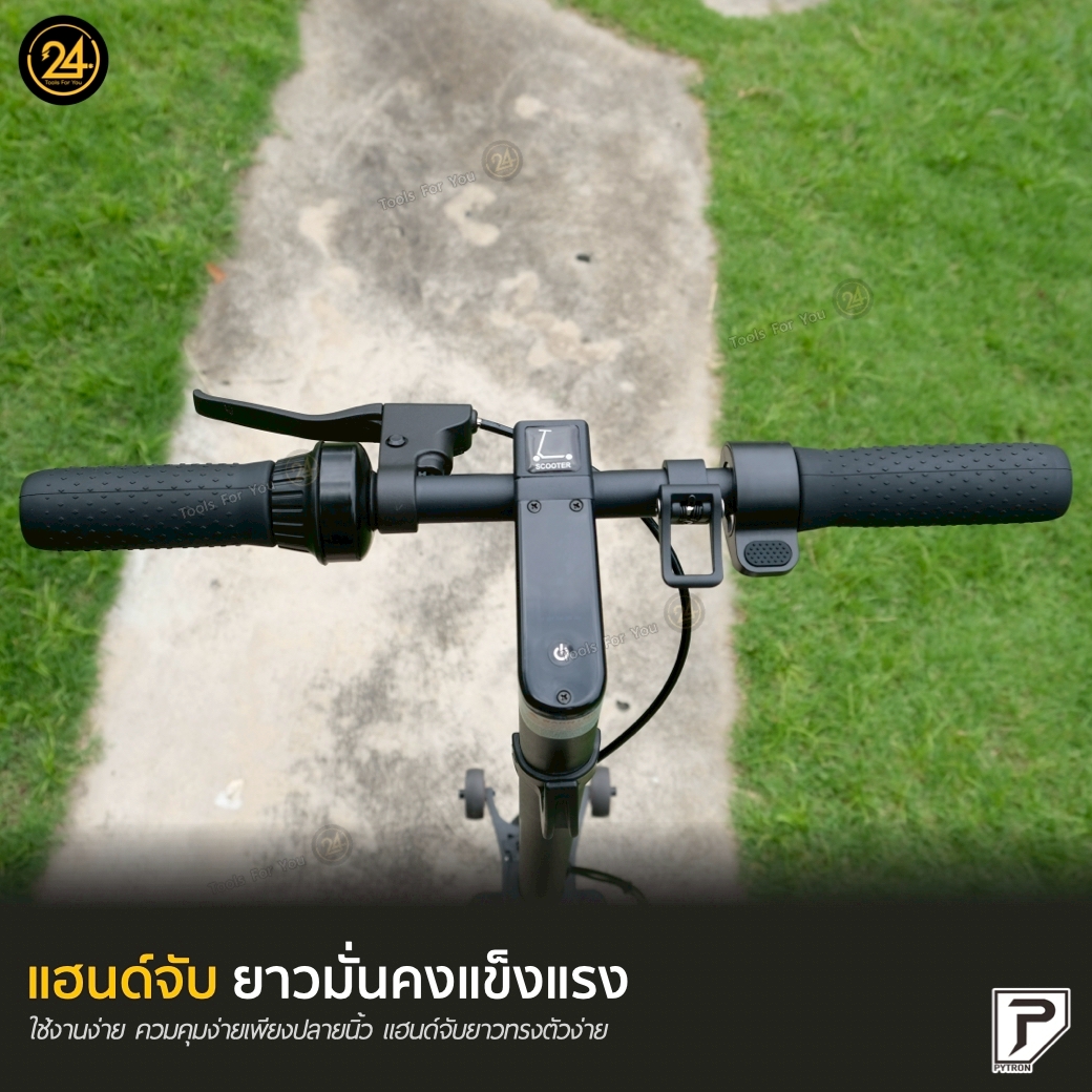 PYTRON2 TOURING SET ชุดสุดคุ้ม 3 อย่าง / ล้อเสริมลากจูง ตะขอเกี่ยว กระเป๋าใส่สกู๊ตเตอร์ ยางตัน หน้า-หลัง พร้อมติดตั้ง l PT2 ประกันศูนย์ 1 ปี + After service ︳24YOU